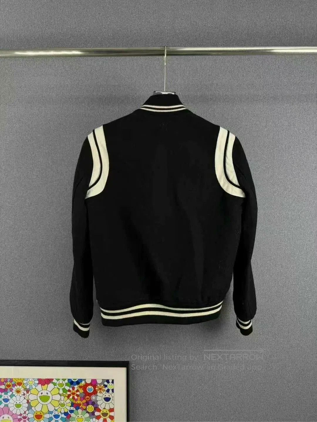 Saint Laurent Paris saint laurent black and white baseball jacket. Size US M / EU 48-50 / 2 - 2 Thumbnail