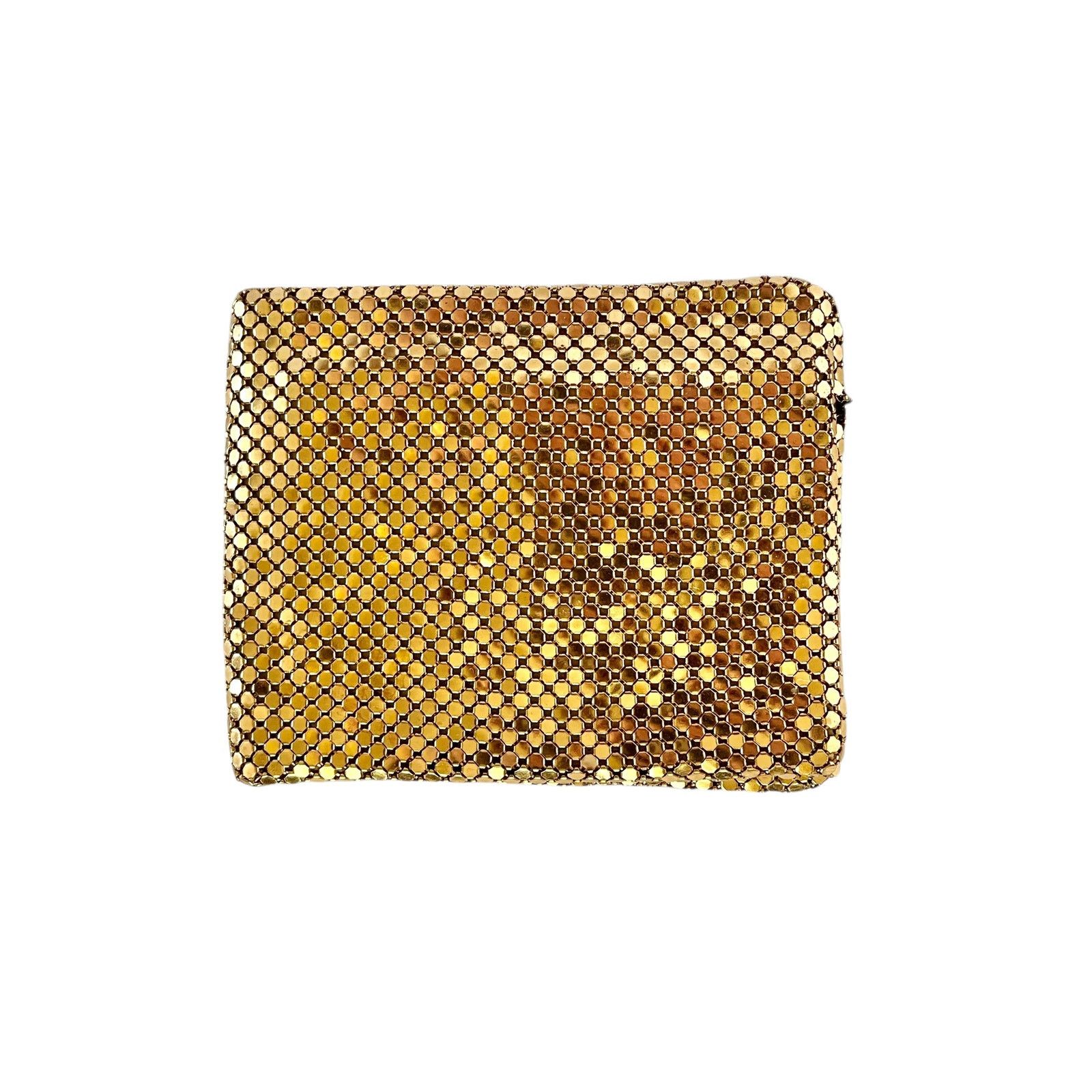 Vintage Vintage Gold-Tone Liquid Metal Mesh Chainmail Bifold Wallet Size ONE SIZE - 2 Thumbnail