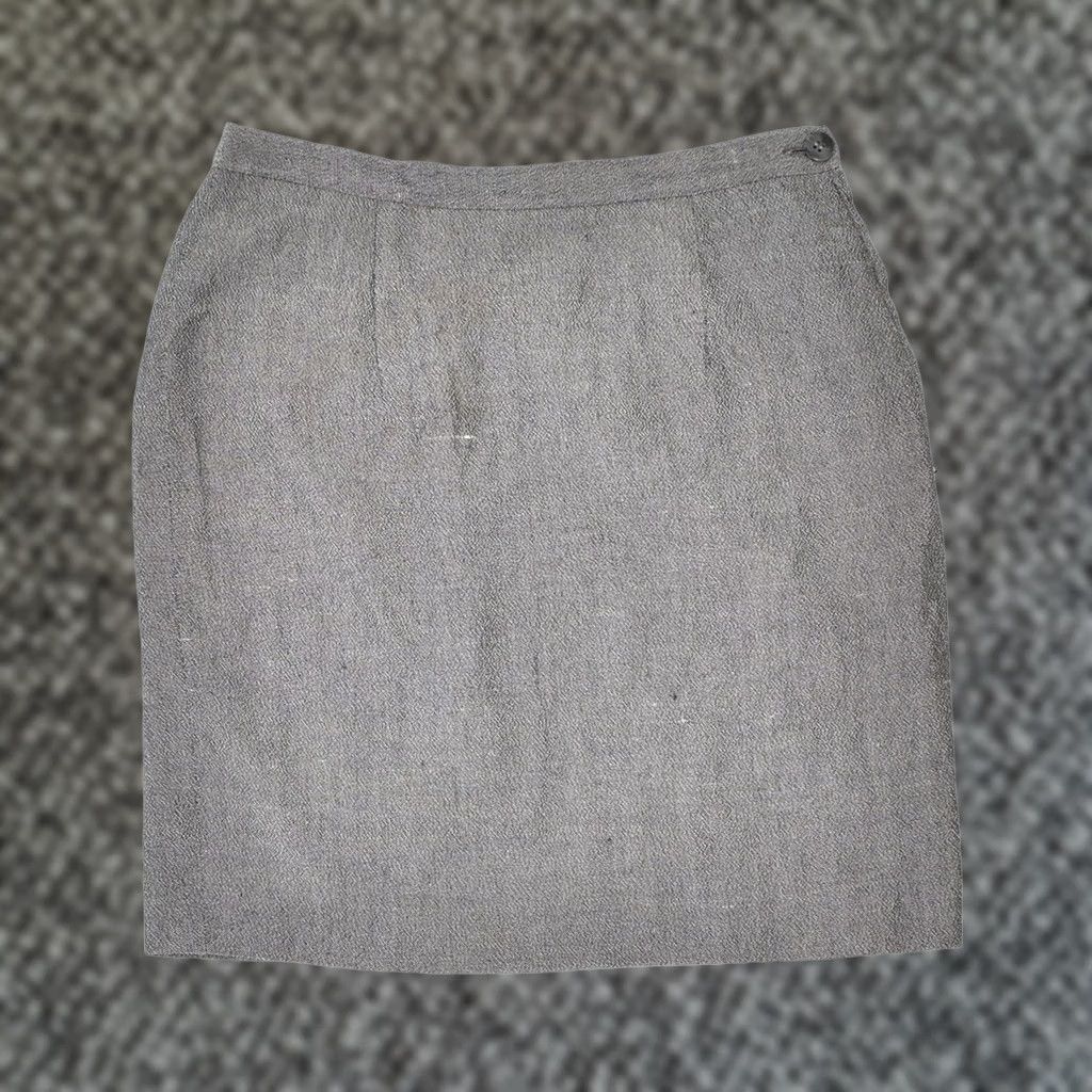 Vintage VINTAGE Womens Mini Skirt IT 40 Small W28 Grey Cotton Size 28" / US 6 / IT 42 - 1 Thumbnail