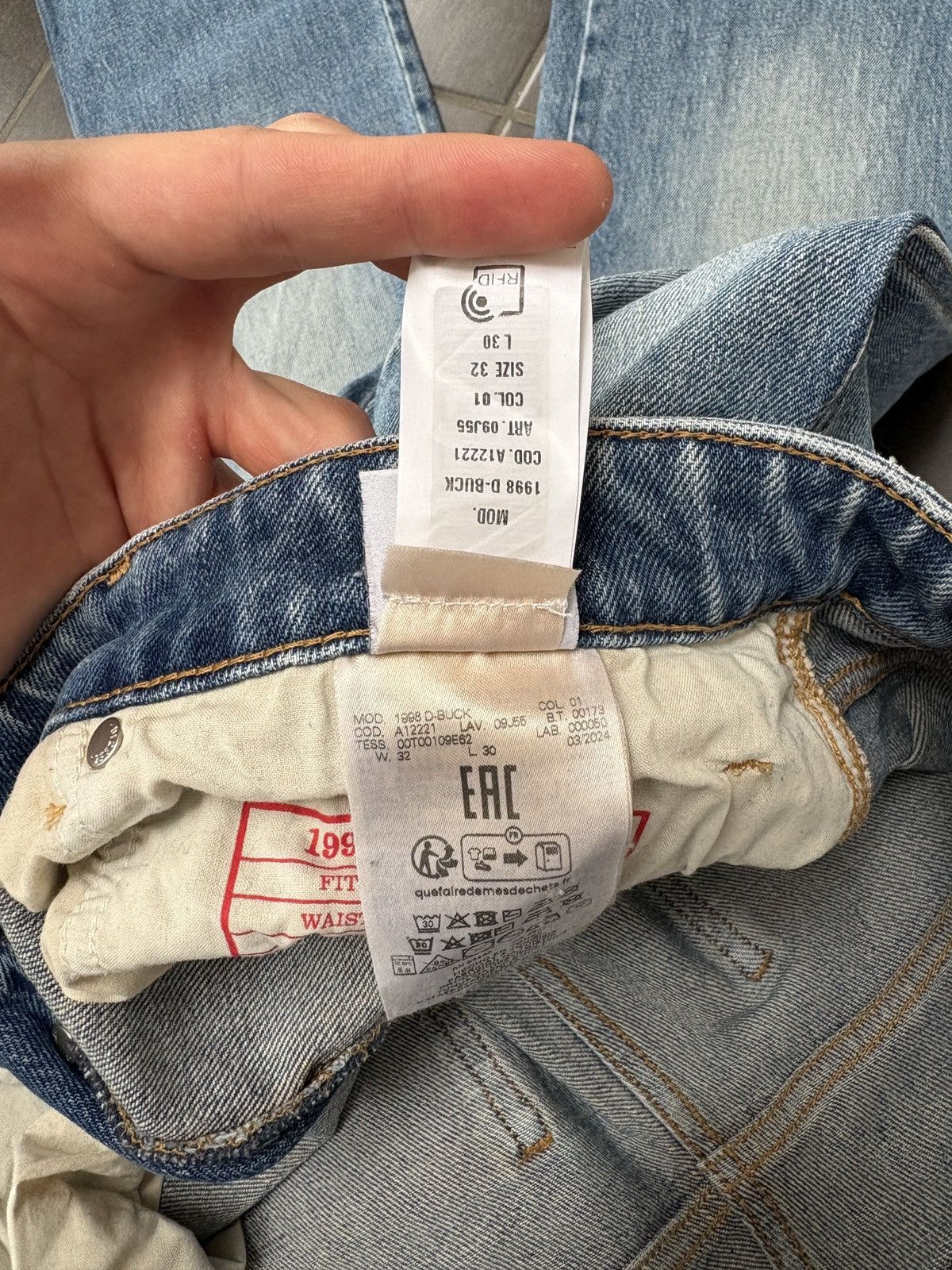 Diesel Diesel 1998 D-Buck Jeans Size US 32 / EU 48 - 9 Thumbnail