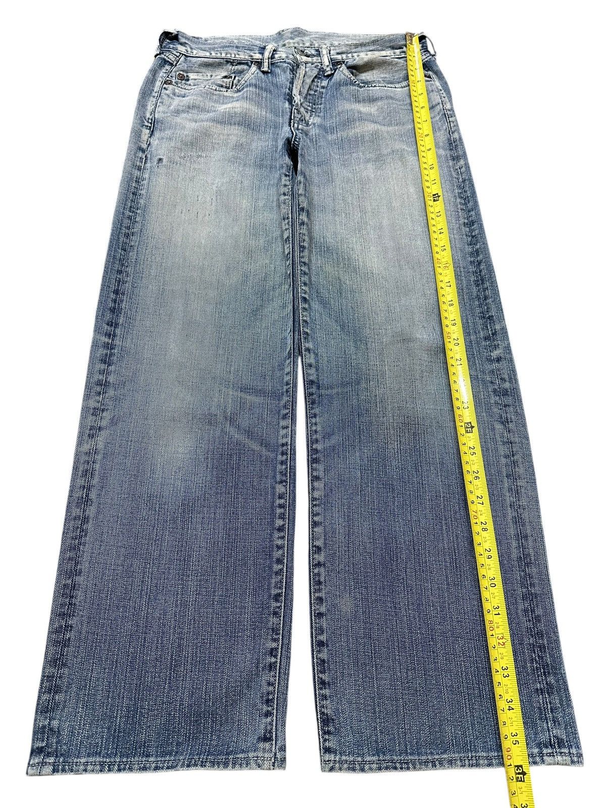 45rpm Vintage Japan 45Rpm Blue Faded Wash Style Loose Jeans Size US 30 / EU 46 - 14 Thumbnail