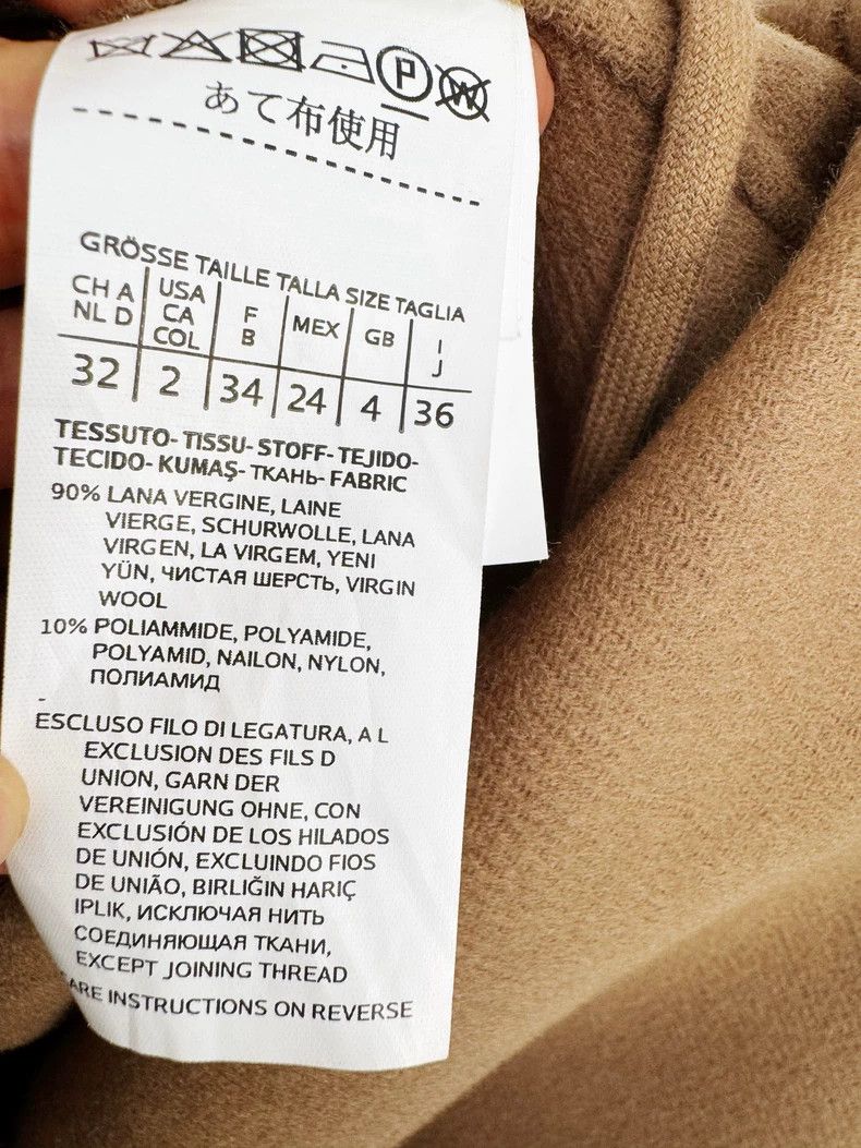 Max Mara Max Mara Brown classic wool coat Size S / US 4 / IT 40 - 3 Thumbnail