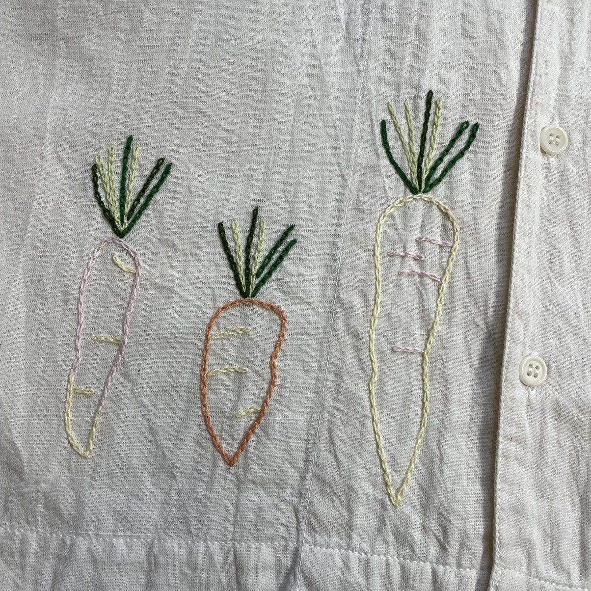 Story Mfg. ‘Greetings’ Embroidered Boxy Shirt Size US M / EU 48-50 / 2 - 9 Thumbnail