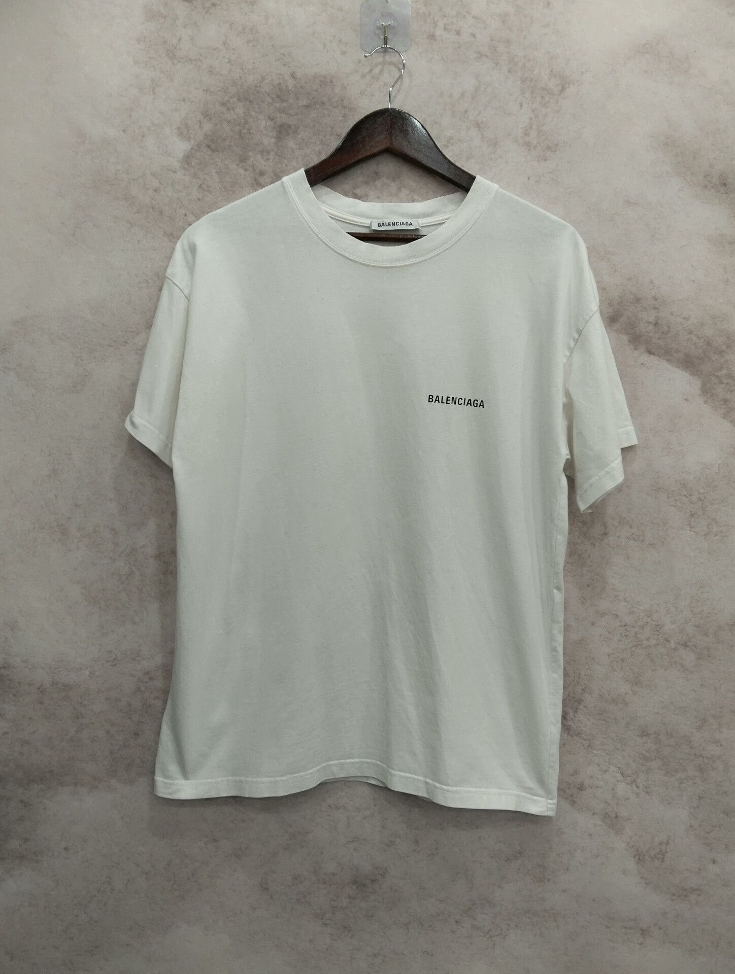 Balenciaga Balenciaga White Short Sleeve T-Shirt S Size Size US S / EU 44-46 / 1 - 1 Thumbnail