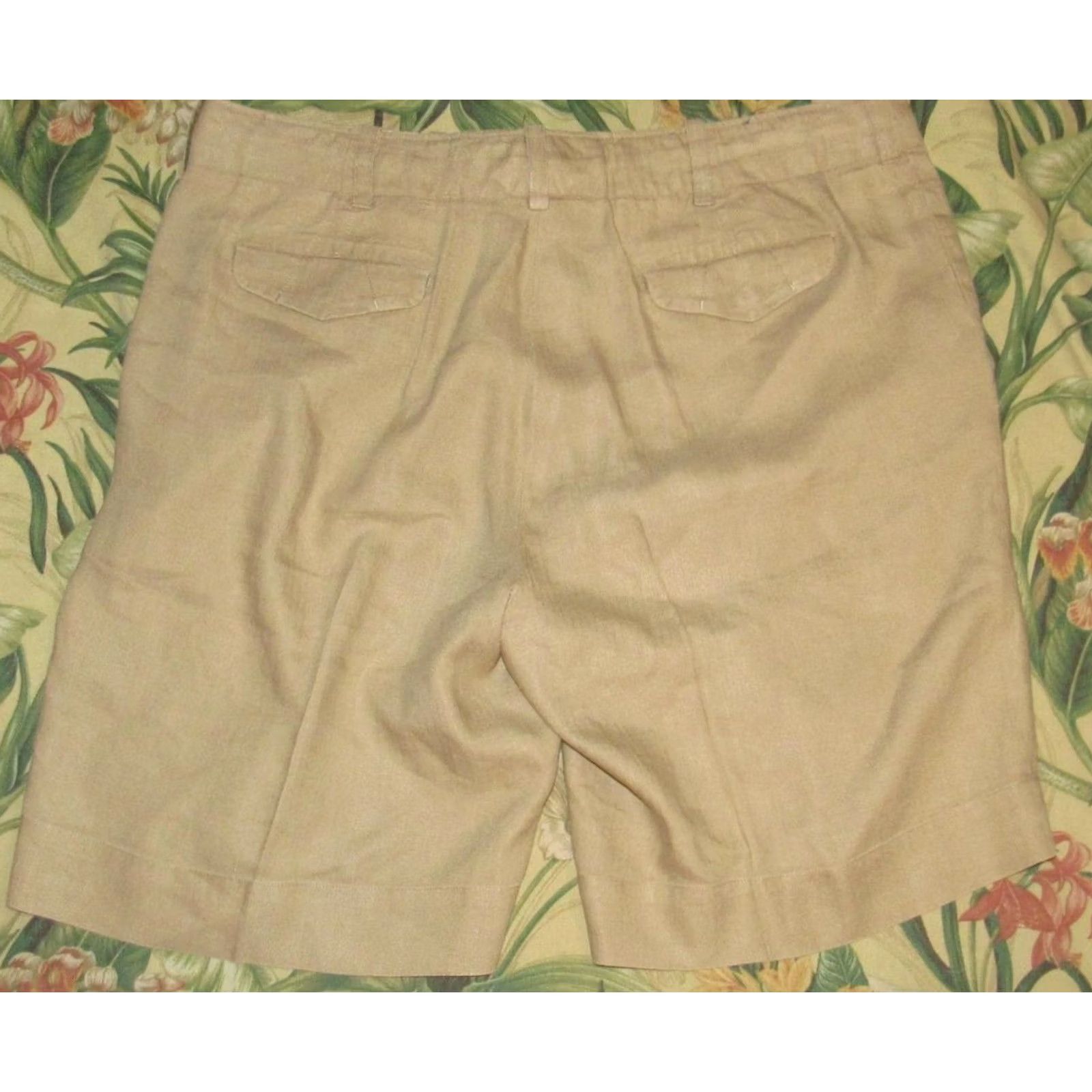Ralph Lauren VINTAGE Polo RALPH LAUREN Tan Linen Silk 11" Shorts 38 Mens Size US M / EU 48-50 / 2 - 3 Thumbnail