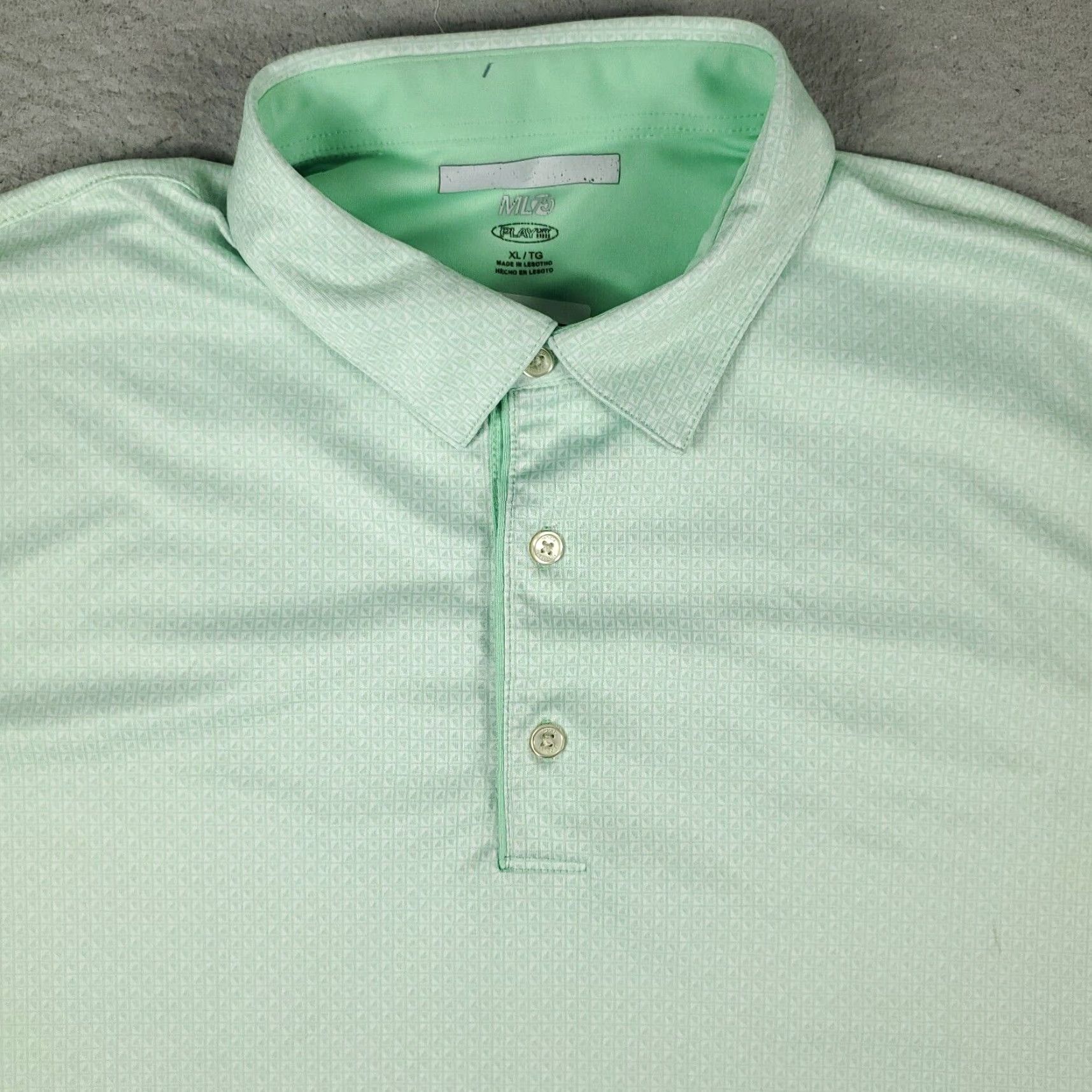 Vintage Greg Norman Polo Shirt Mens XL Green Geometric Shark Golf Casual Short Sleeve Polo Shirt Size US XL / EU 56 / 4 - 2 Thumbnail