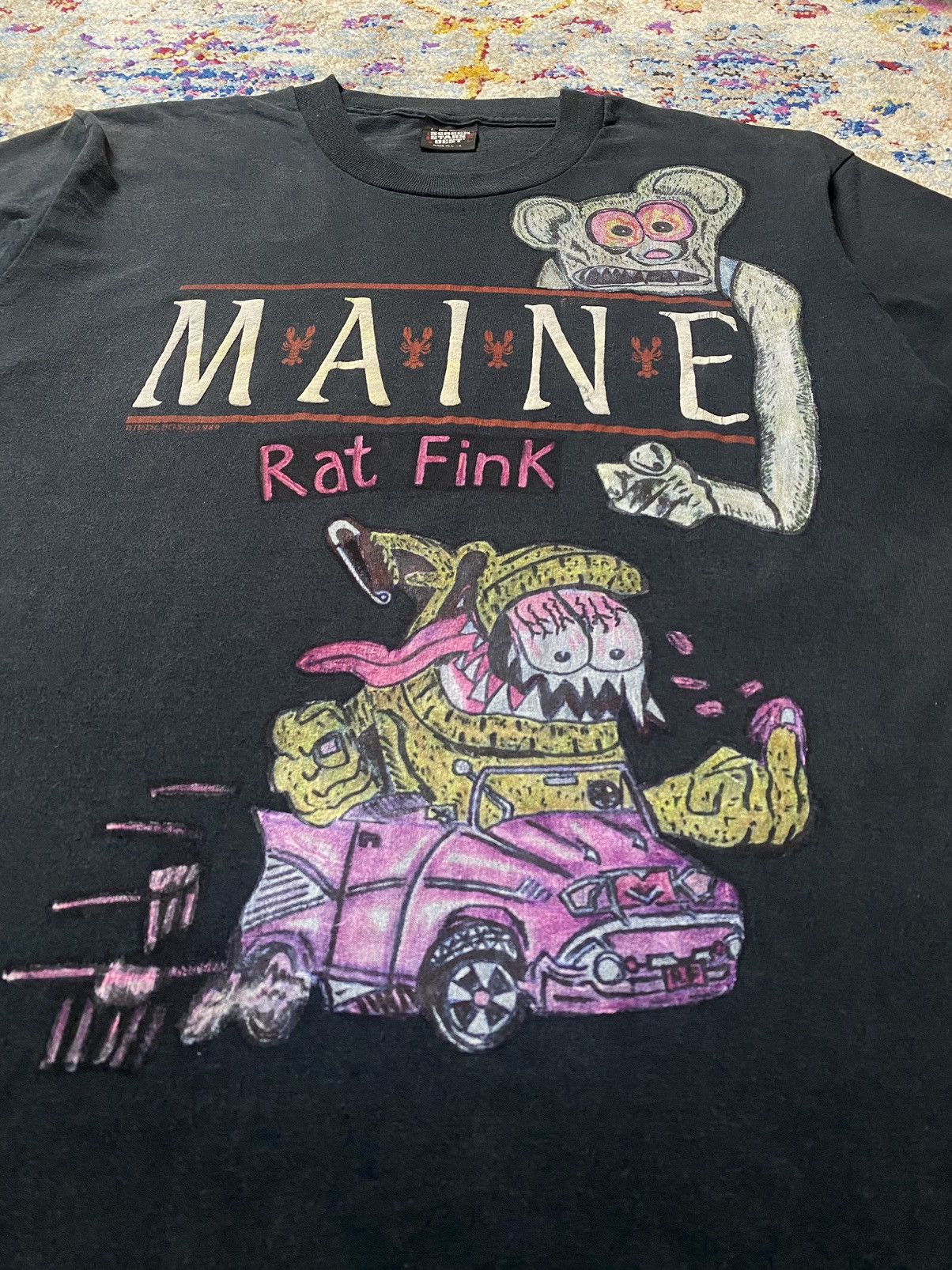 Vintage 1989 Vintage Ed Roth Maine Rat Fink Birdlegs Copyrights M Size US M / EU 48-50 / 2 - 4 Thumbnail