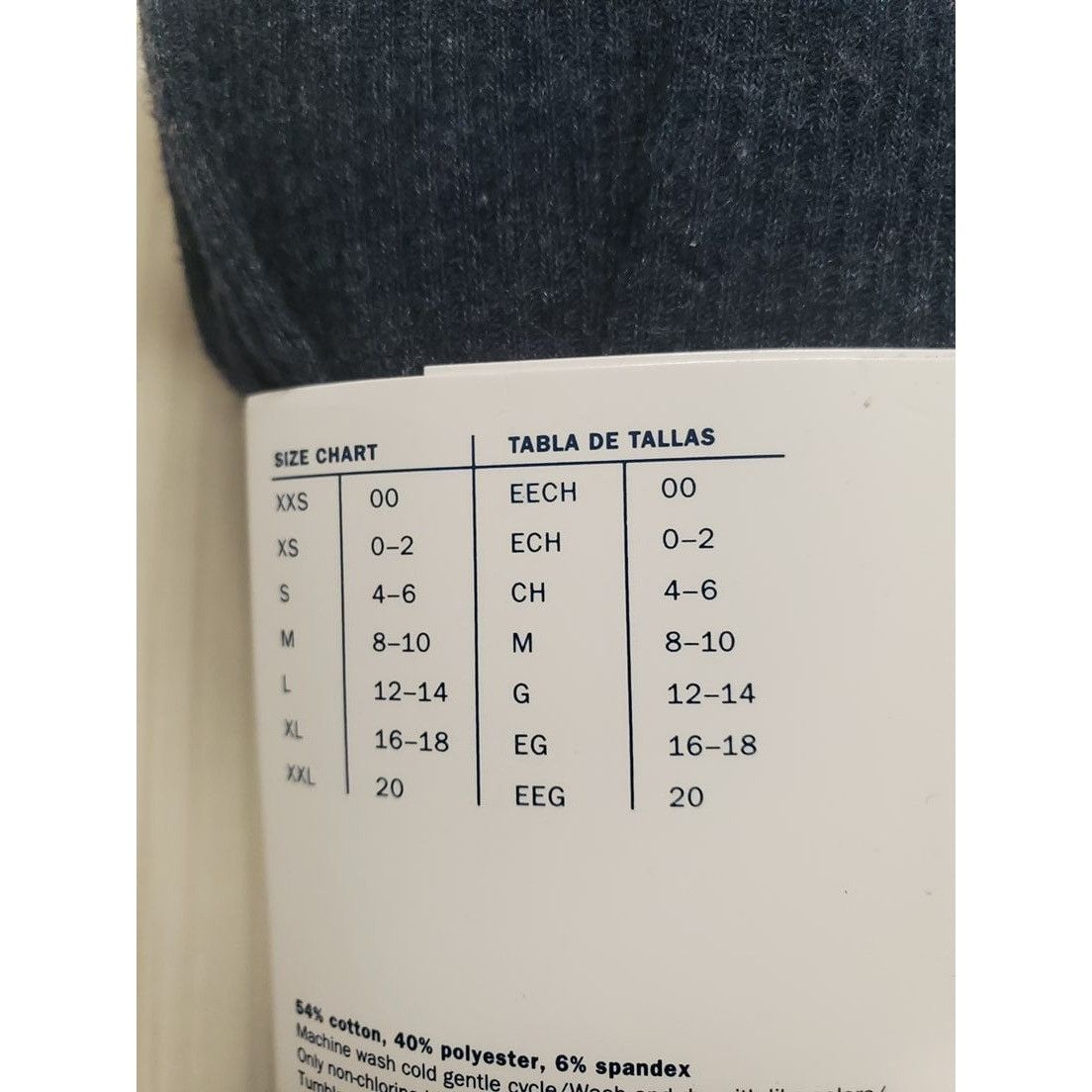 Old Navy NWT Old Navy Women's Sz XL Blue Rib High Rise Jersey Legging Size 35" - 4 Thumbnail