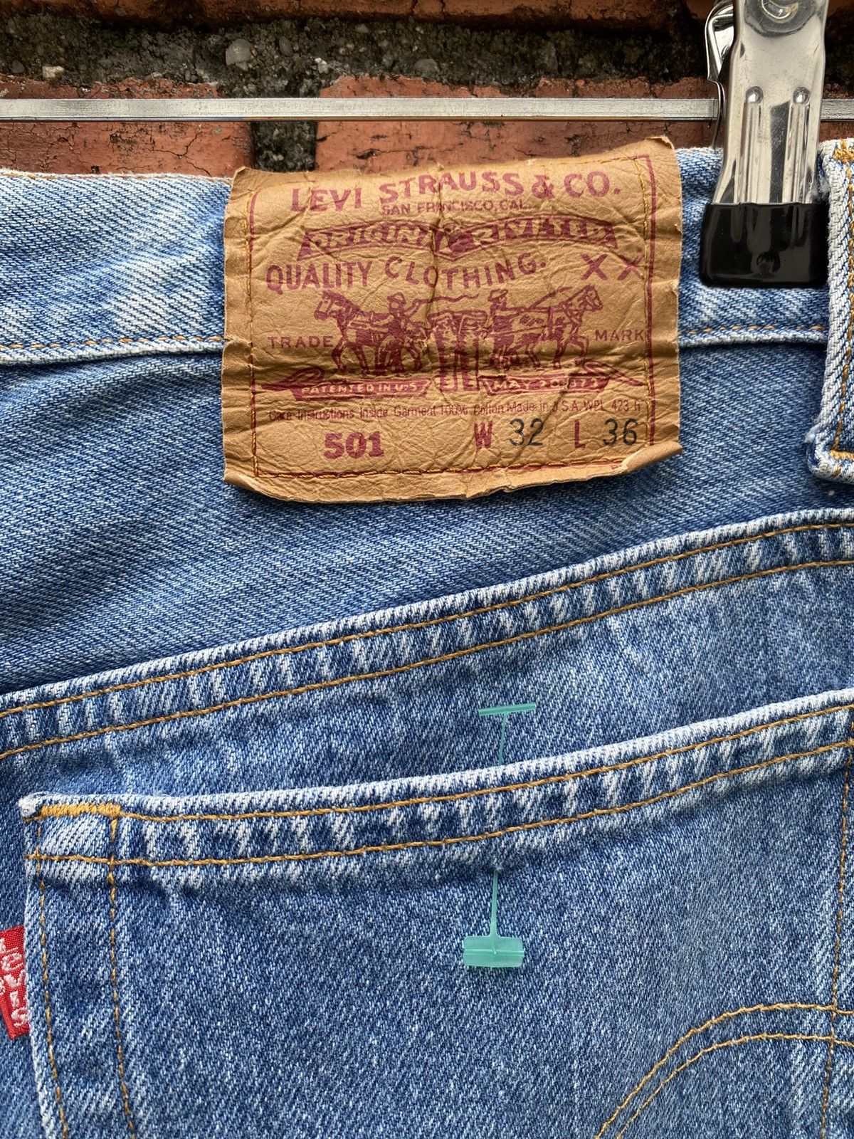 Levi's Vintage Clothing W31x29.5 Vintage levi's 501 made in USA Size US 31 - 3 Thumbnail