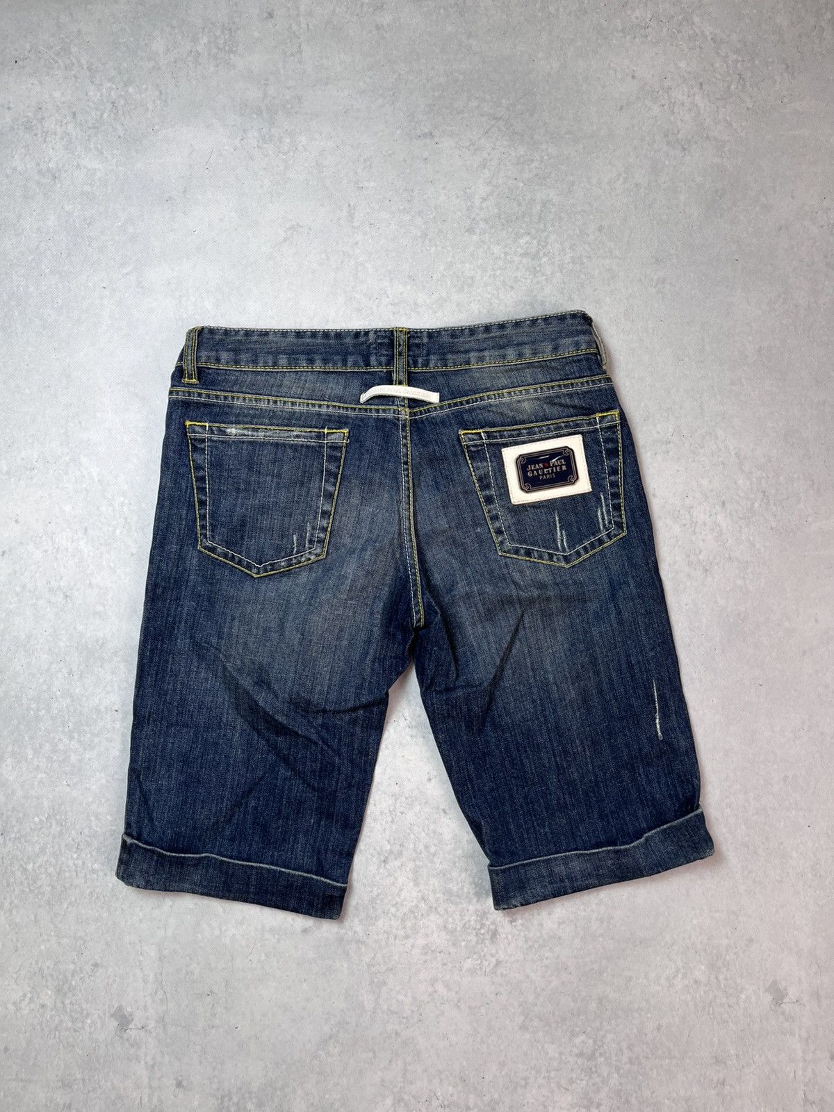 Jean Paul Gaultier Jean Paul Gaultier Archival Denim Shorts with Logo Plaque Size US 29 - 2 Thumbnail