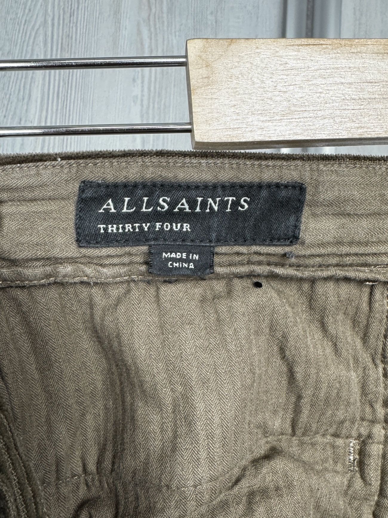Allsaints Allsaints Brook Corduroy Straight Khaki Trousers Size US 36 / EU 52 - 8 Thumbnail