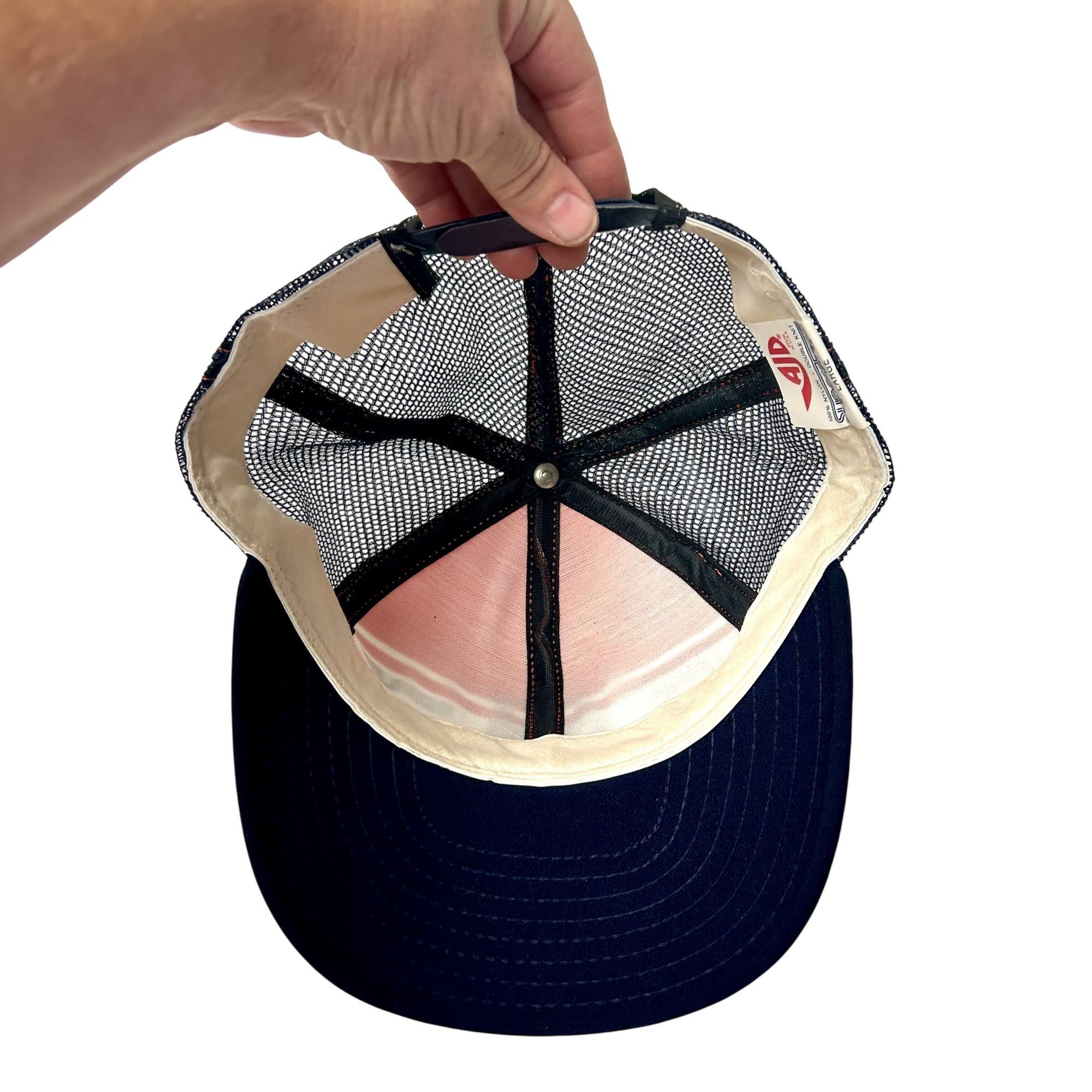 Other NOS 70 80's AJD Super Stripe Mesh TRUCKER AU WAR EAGLES Hat Size ONE SIZE - 8 Thumbnail
