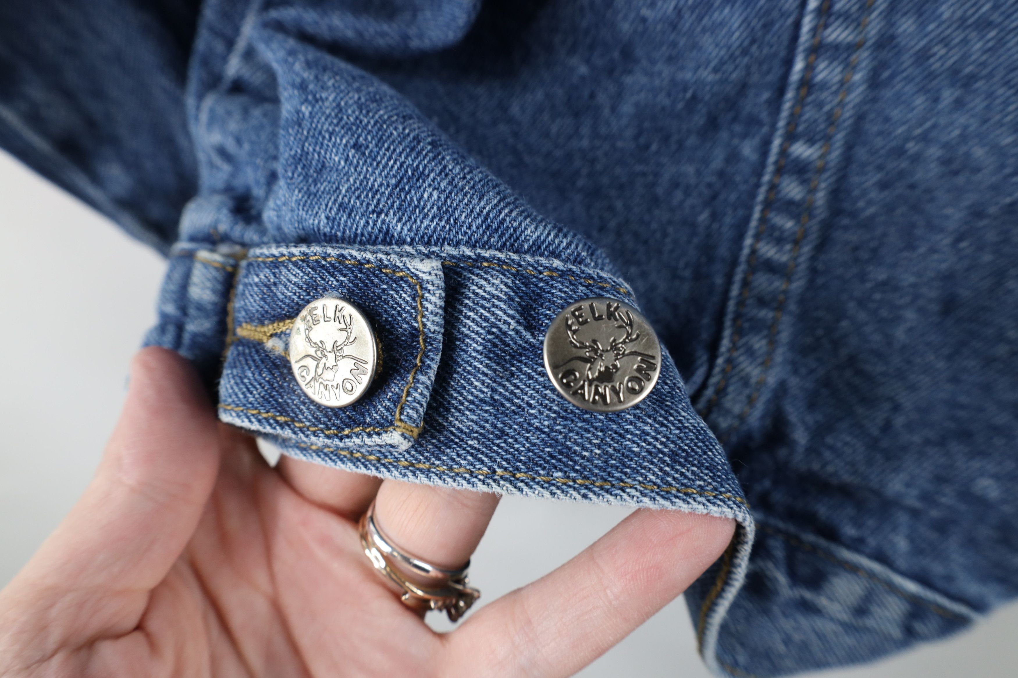 Vintage Vintage 90s Streetwear Buck Denim Jean Trucker Jacket Blue Size US XL / EU 56 / 4 - 14 Thumbnail