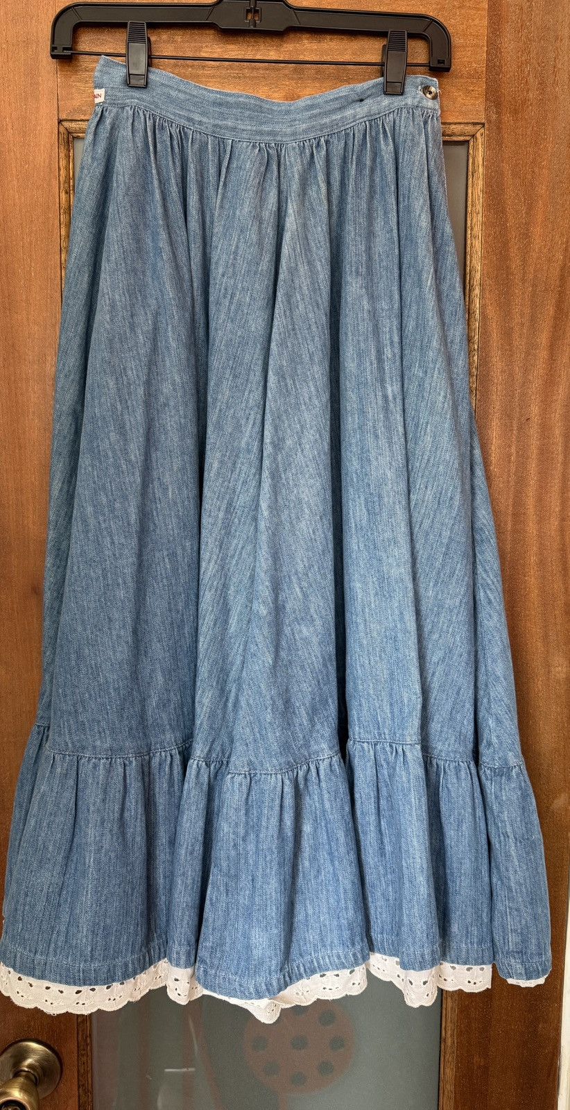 Other Jean Saint Germain Paris Vtg Chambray Pleated Denim Skirt Size 24" / US 00 / IT 34 - 7 Thumbnail