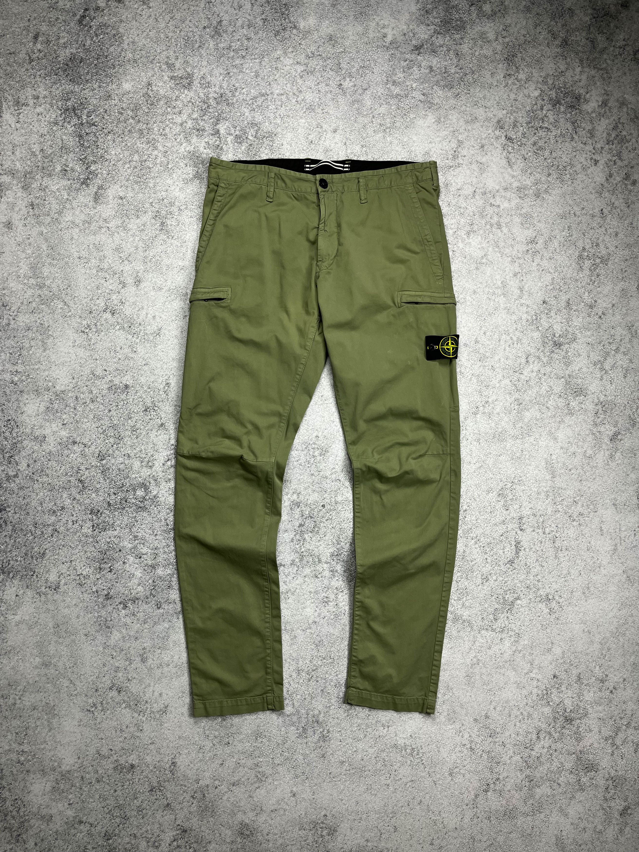 image of Stone Island Type Sk Cargo Pants in Green, Men's (Size 36)