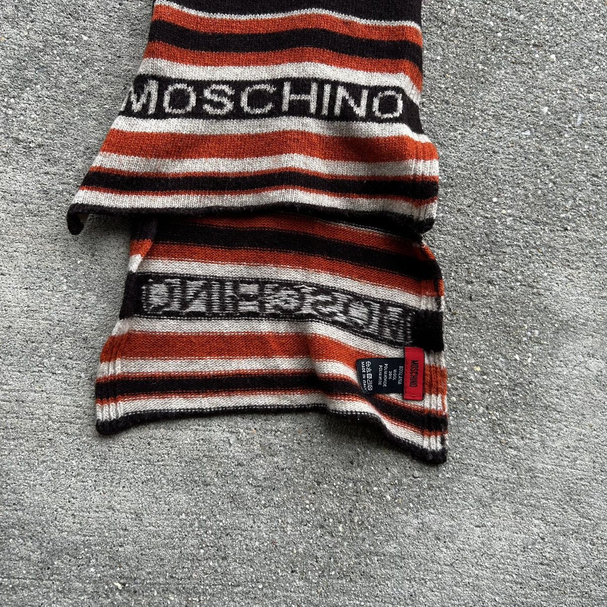 Moschino × Vintage vintage Y2K Moschino brown and orange spell out scarf Size ONE SIZE - 4 Thumbnail