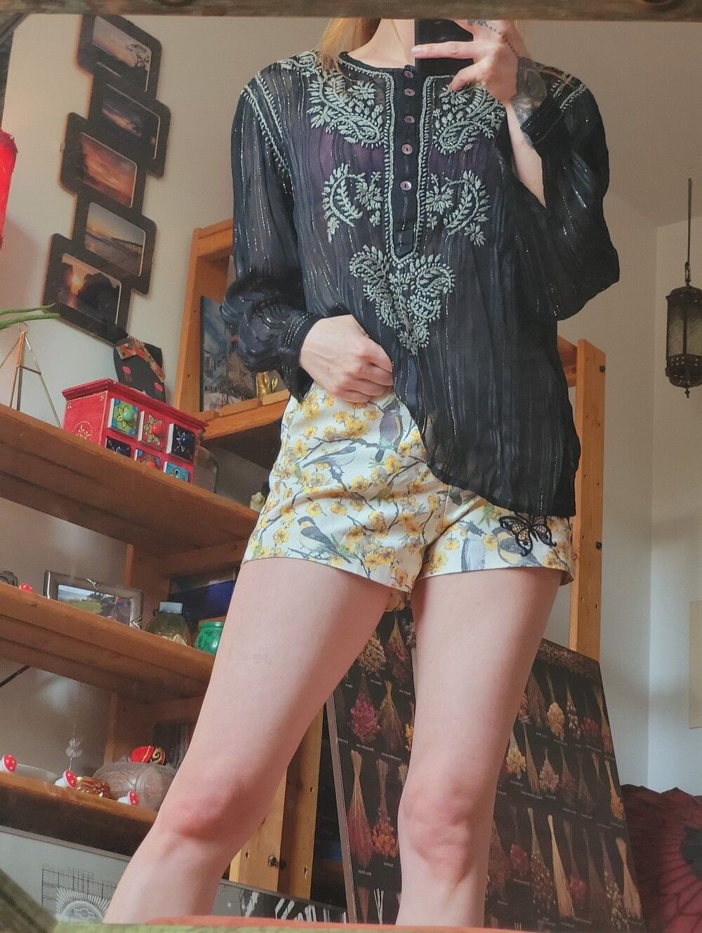 Maison Hotel Maison Hotel Kate Metallic Gold Blouse In Black- Size S Size S / US 4 / IT 40 - 9 Thumbnail