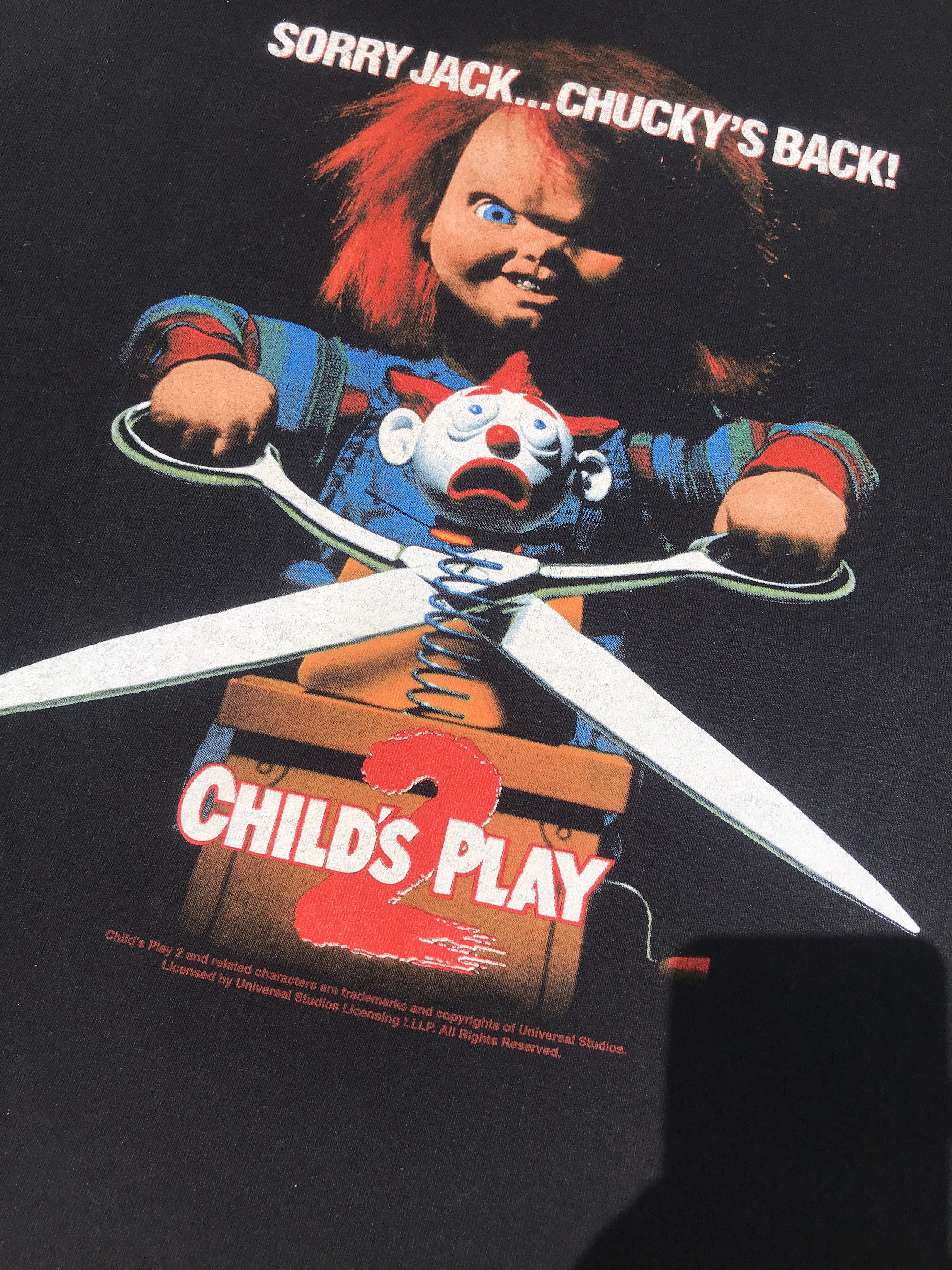 Vintage Vintage Movie Child Play 2 (Chucky Movie) Size US XL / EU 56 / 4 - 2 Thumbnail