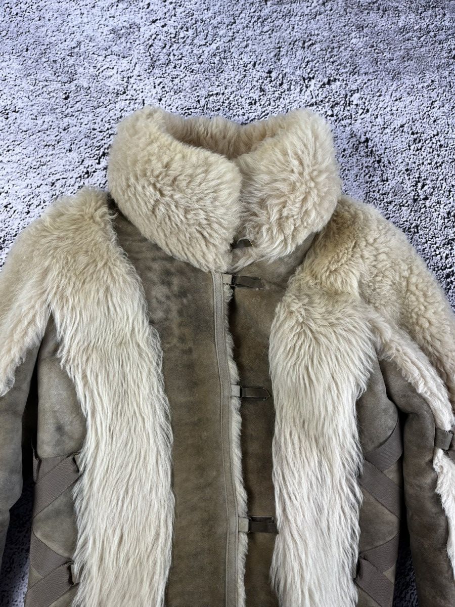 Japanese Brand Vintage Y2K leather fur shearling sheepskins coat jacket 00s Size M / US 6-8 / IT 42-44 - 12 Thumbnail