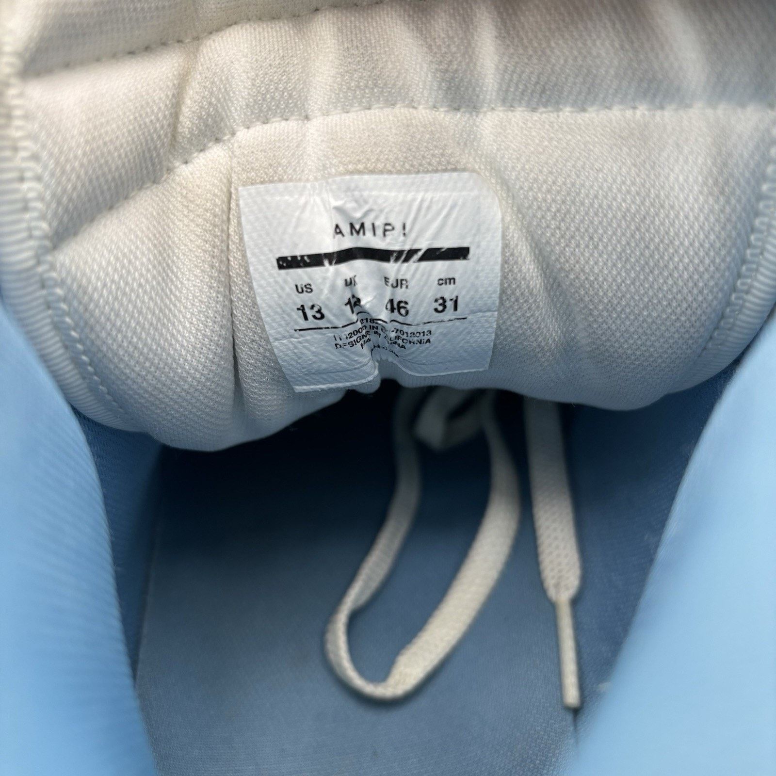 Amiri Amiri Skel High Top ' Powder Blue White ' | GOOD CONDITION! Size US 13 / EU 46 - 20 Thumbnail