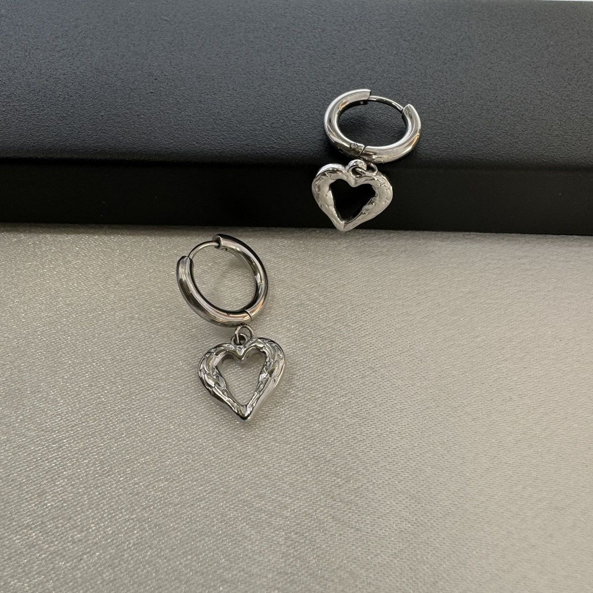 Other Love Heart Dangle Drop Earrings for Women Size ONE SIZE - 3 Thumbnail