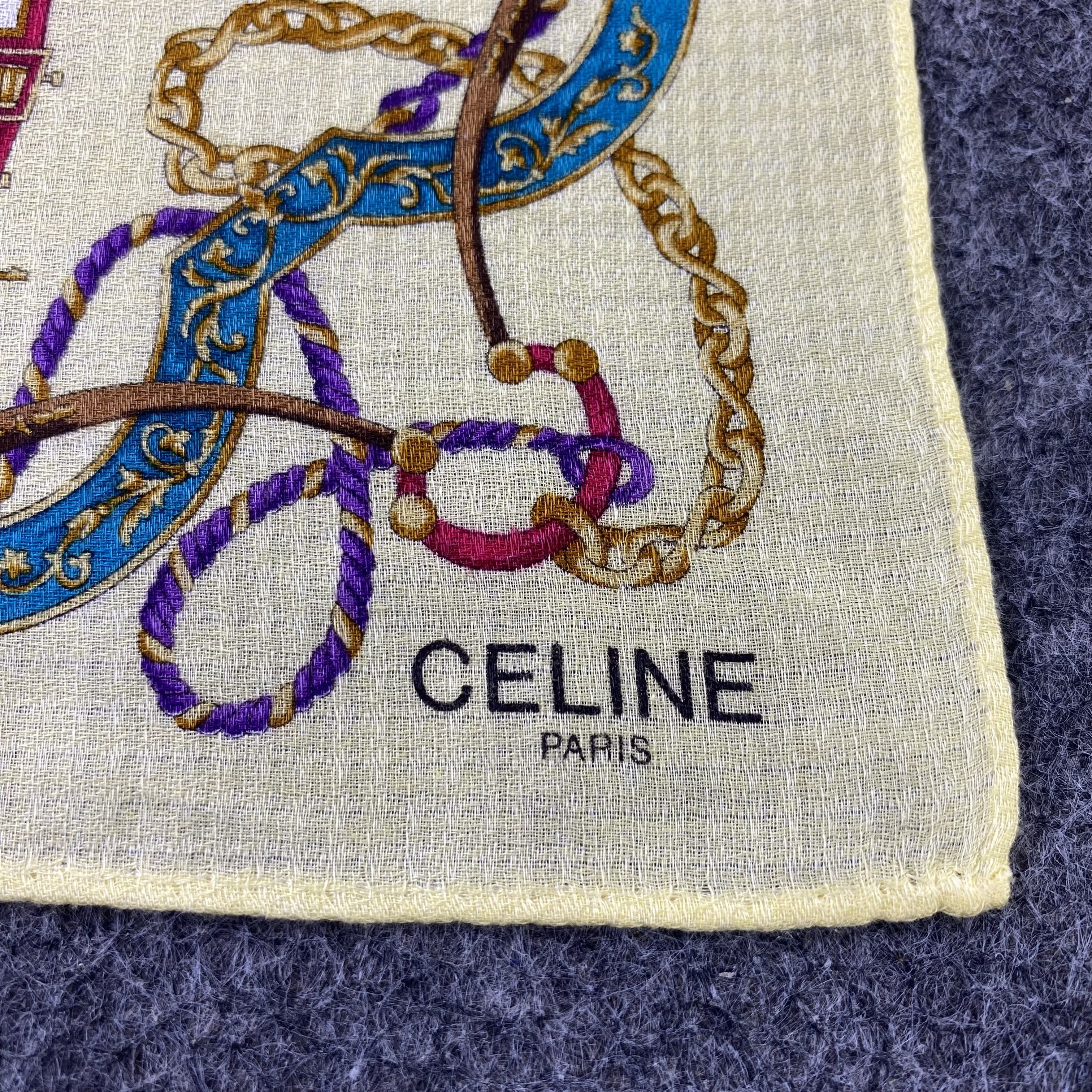 Celine Celine Handkerchief / Bandana / Neckerchief / Headscarf-B991 Size ONE SIZE - 5 Thumbnail