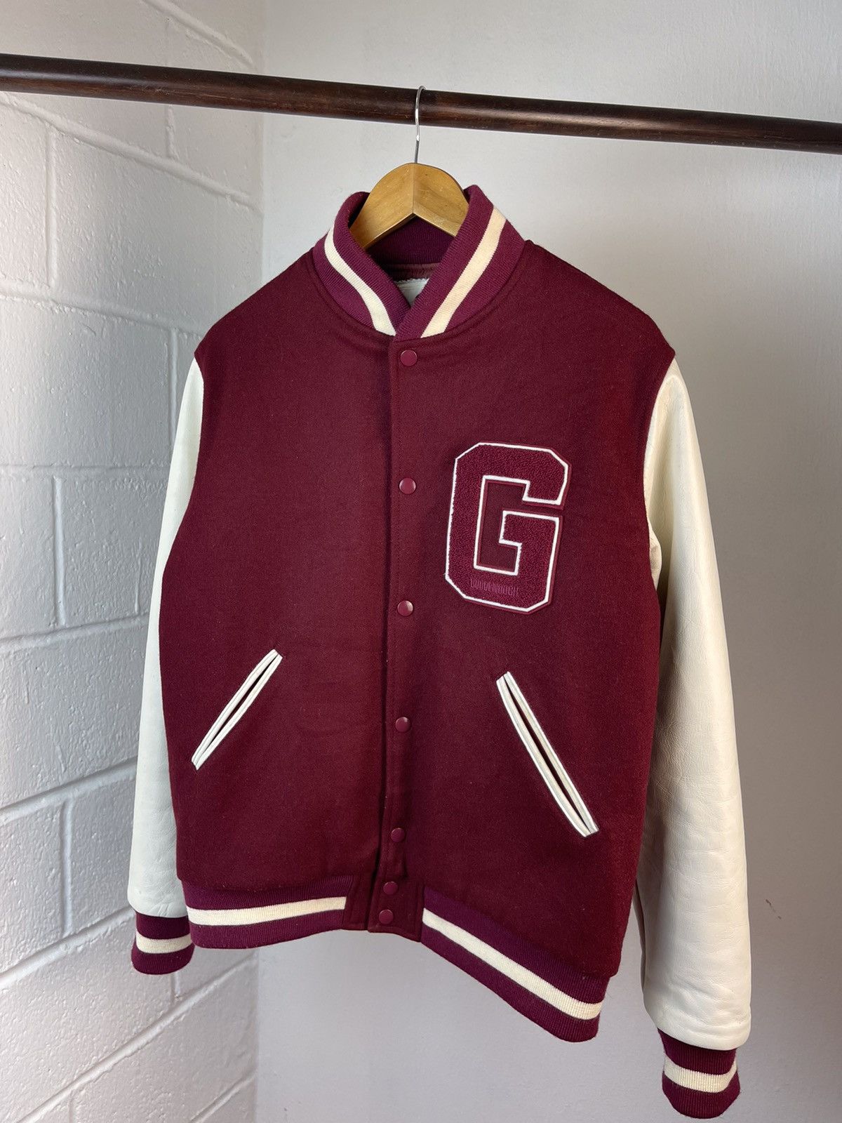 GOODENOUGH 1994 1st Goodenough Hiroshi Fujiwara Varsity Jacket A3 Size US L / EU 52-54 / 3 - 2 Thumbnail