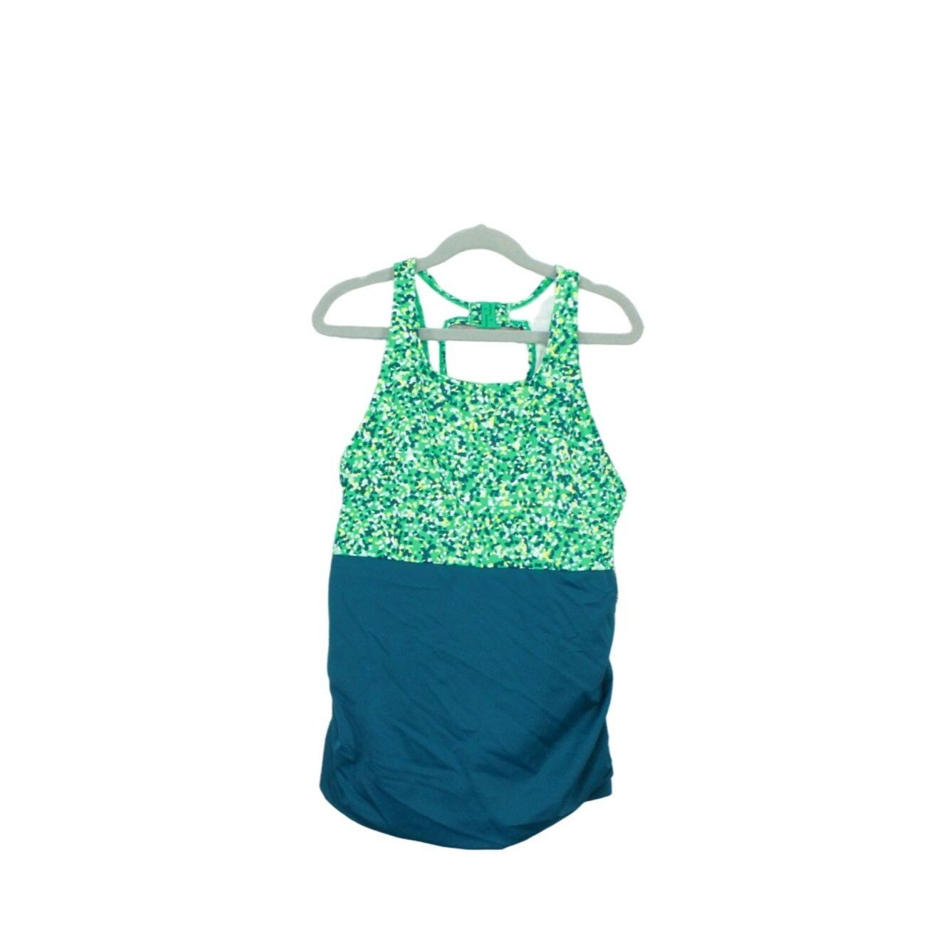 L.L. Bean LL Bean Women’s Side Ruched Tankini Swimsuit Top Size M / US 6-8 / IT 42-44 - 1 Thumbnail