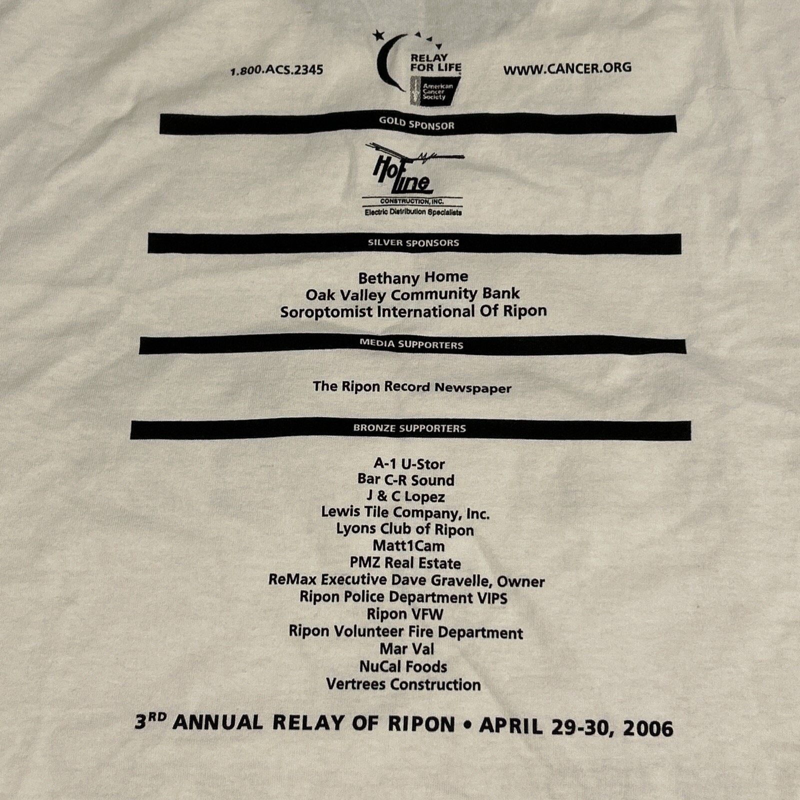 Nike 2006 Relay for Life Tee Shirt Mens 3XL Los Angeles Marathon Size US XS / EU 42 / 0 - 4 Thumbnail
