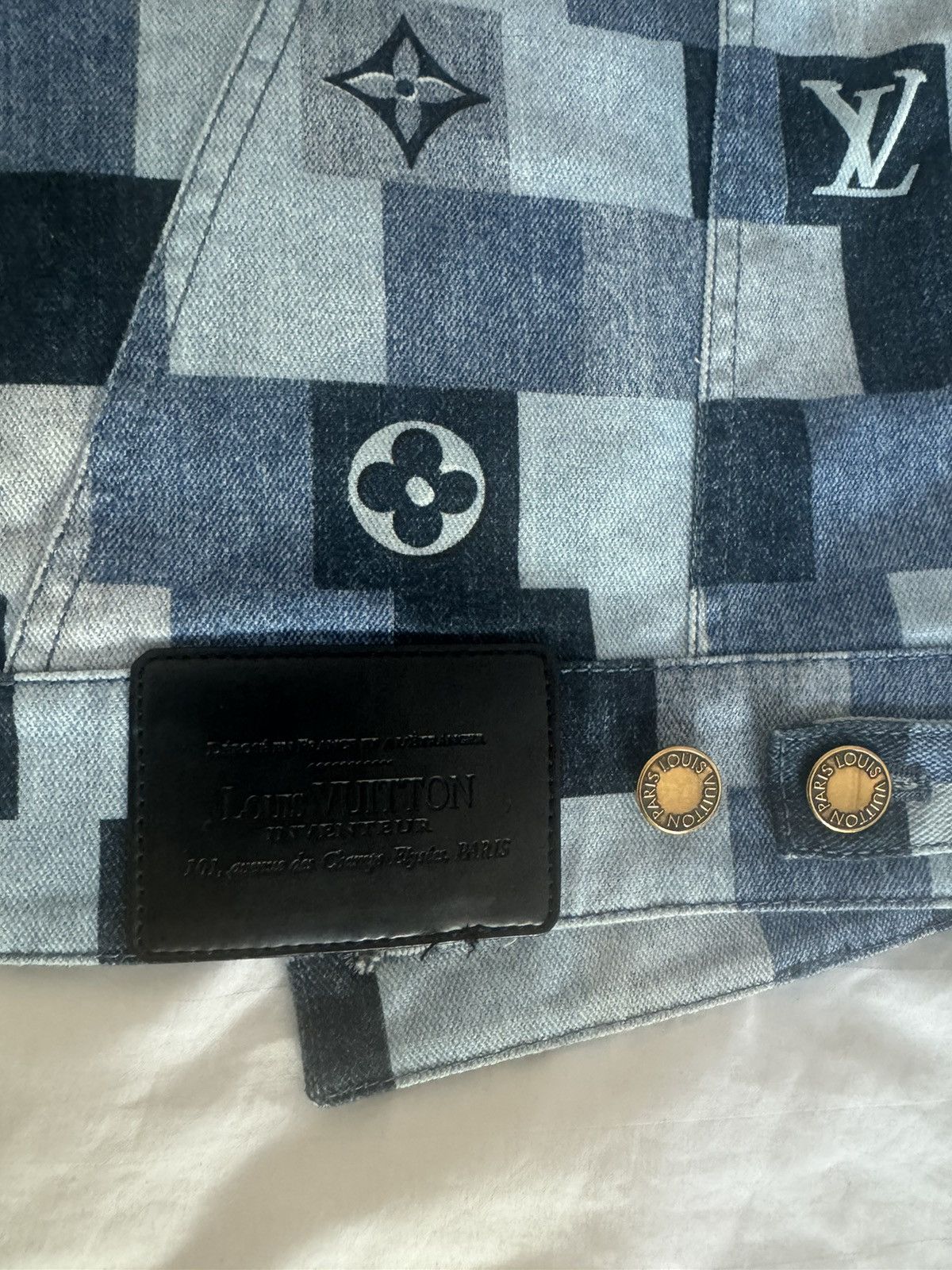 Louis Vuitton Louis Vuitton Damier Denim Jacket Size XXS / US 00 / IT 34 - 3 Thumbnail
