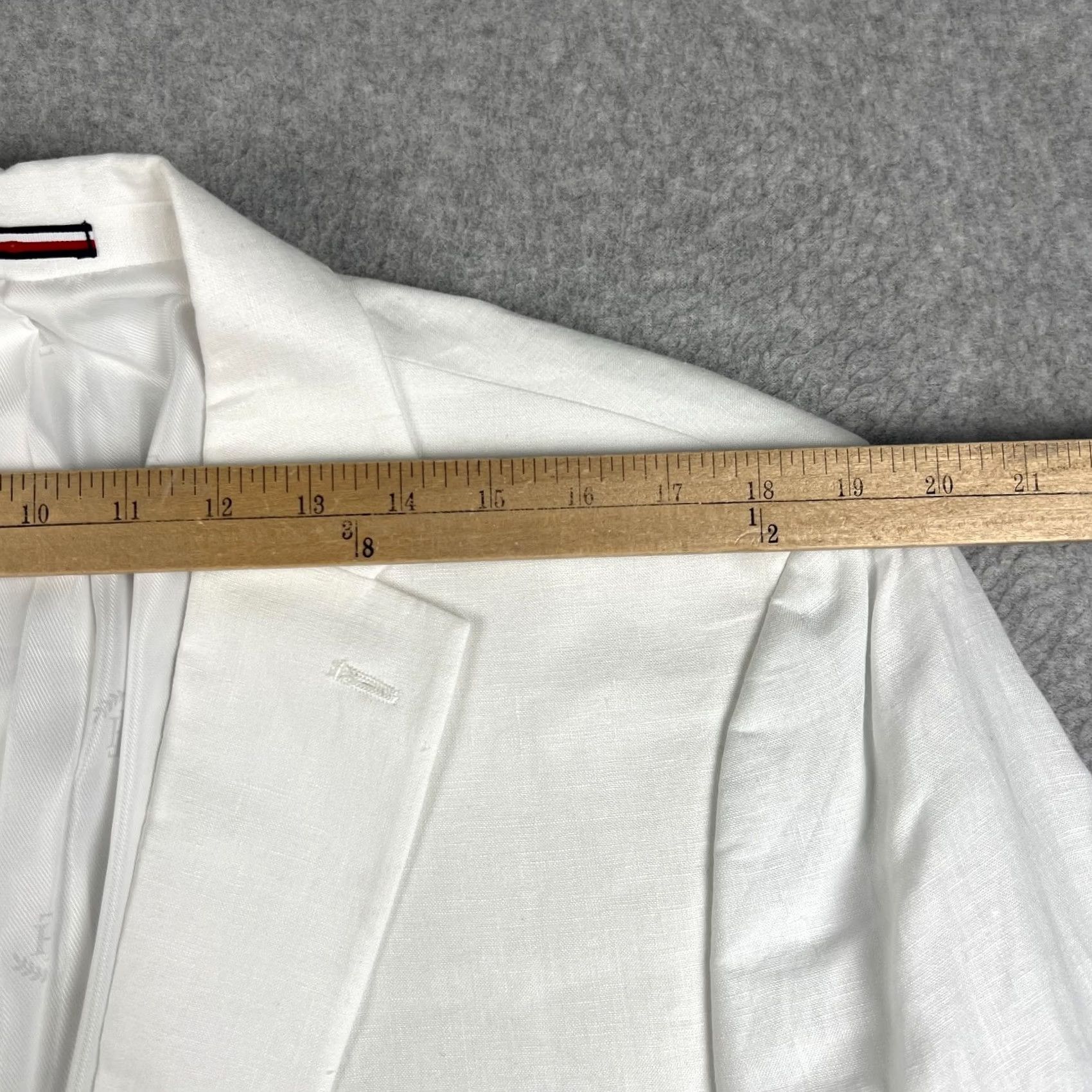 Tommy Hilfiger Tommy Hilfiger Sport Coat Blazer 44L Mens White Jacket NWT Linen Conrad Size 44R - 7 Thumbnail