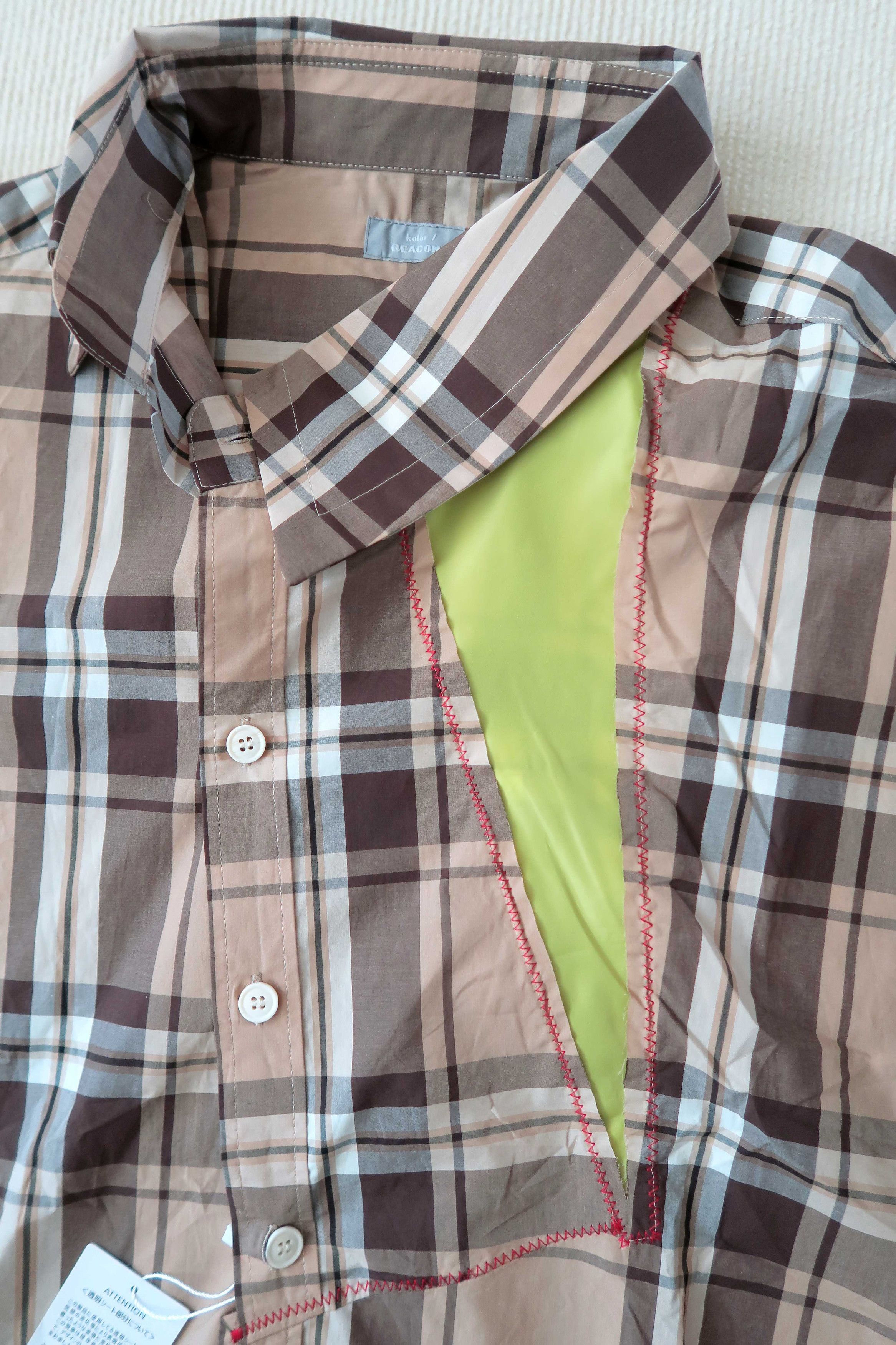 Kolor Kolor Japan Beacon Neon Detail Plaid Shirt Size US L / EU 52-54 / 3 - 4 Thumbnail