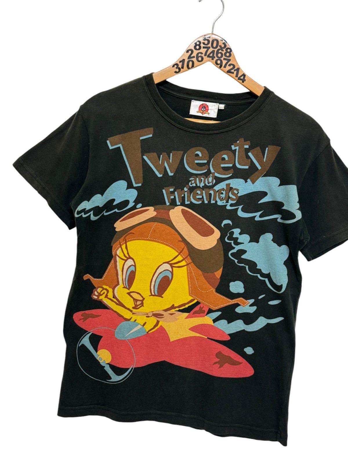 Vintage Looney Tunes Tweety and Friends Big Logo Poem Faded Tee Size US XS / EU 42 / 0 - 3 Thumbnail