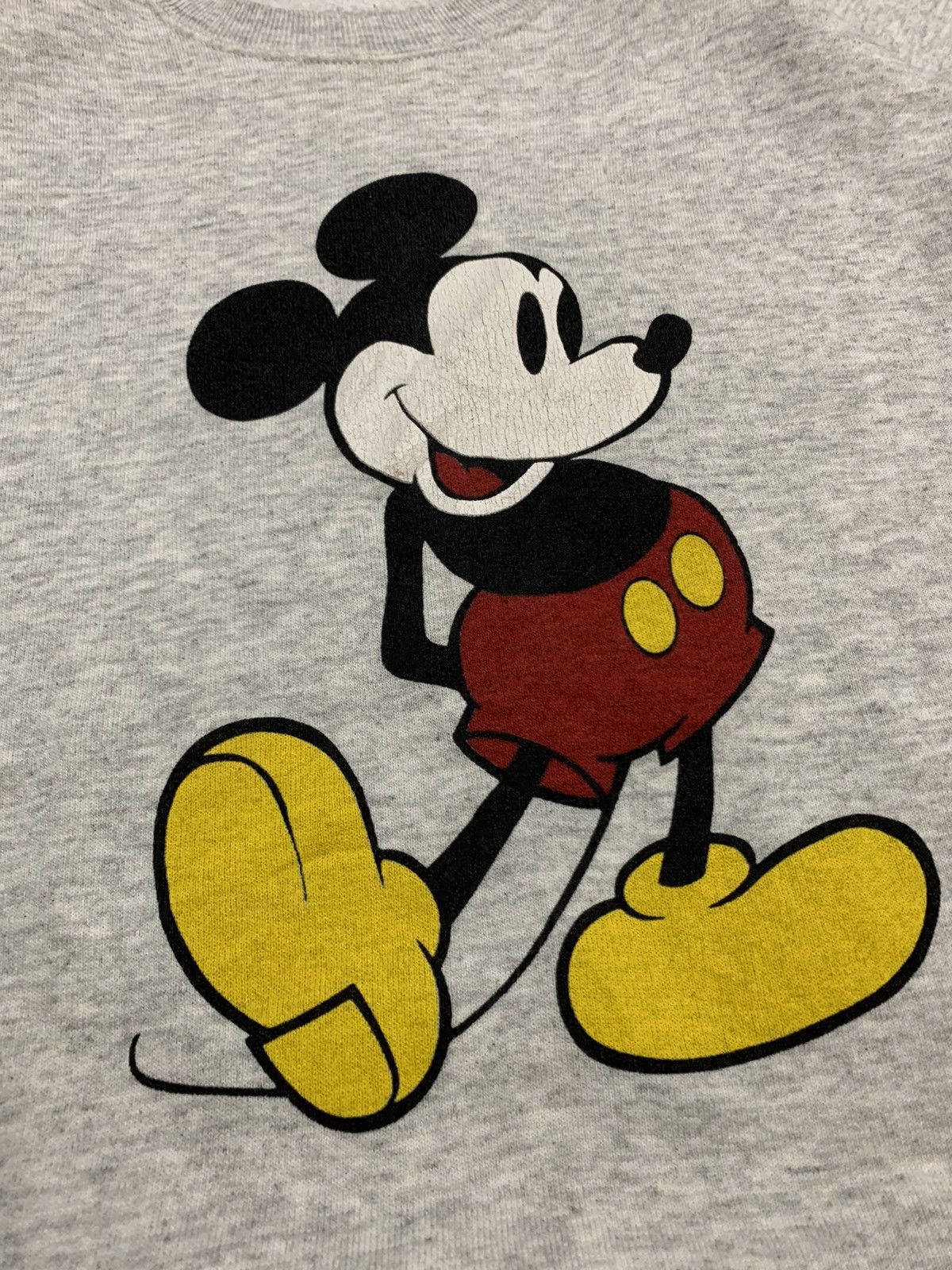 Disney × Mickey Mouse × Vintage Vintage Mickey Mouse Yellow Boot sweatshirt Size US XL / EU 56 / 4 - 3 Thumbnail