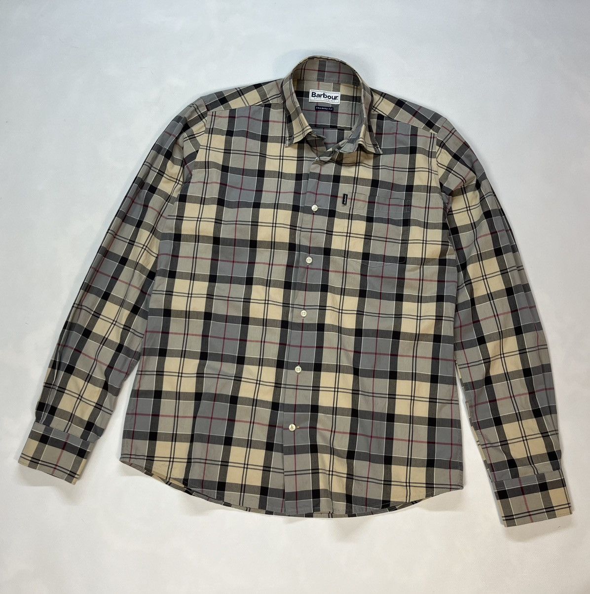 Barbour Men's Barbour Shirt Tartan Gray England Classic Size M Size US M / EU 48-50 / 2 - 1 Thumbnail
