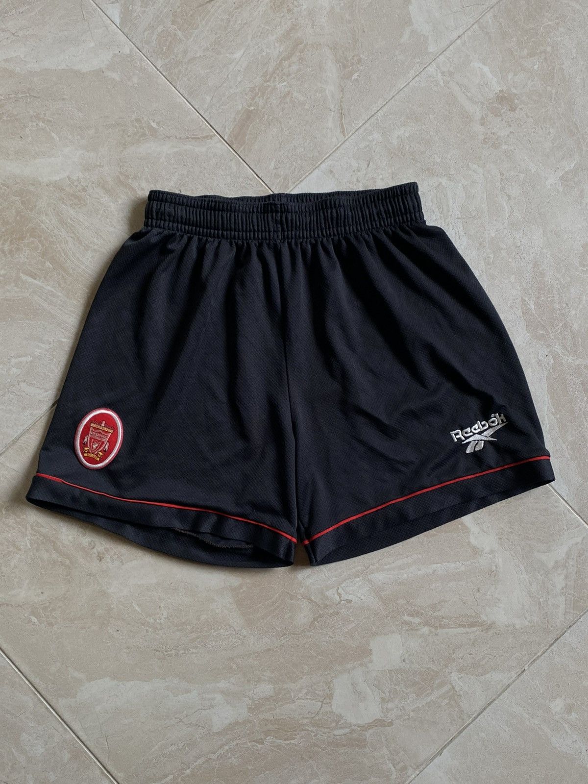 Reebok Vintage 1998 Reebok Liverpool FC Football shorts Black Mens Size US 32 / EU 48 - 1 Thumbnail