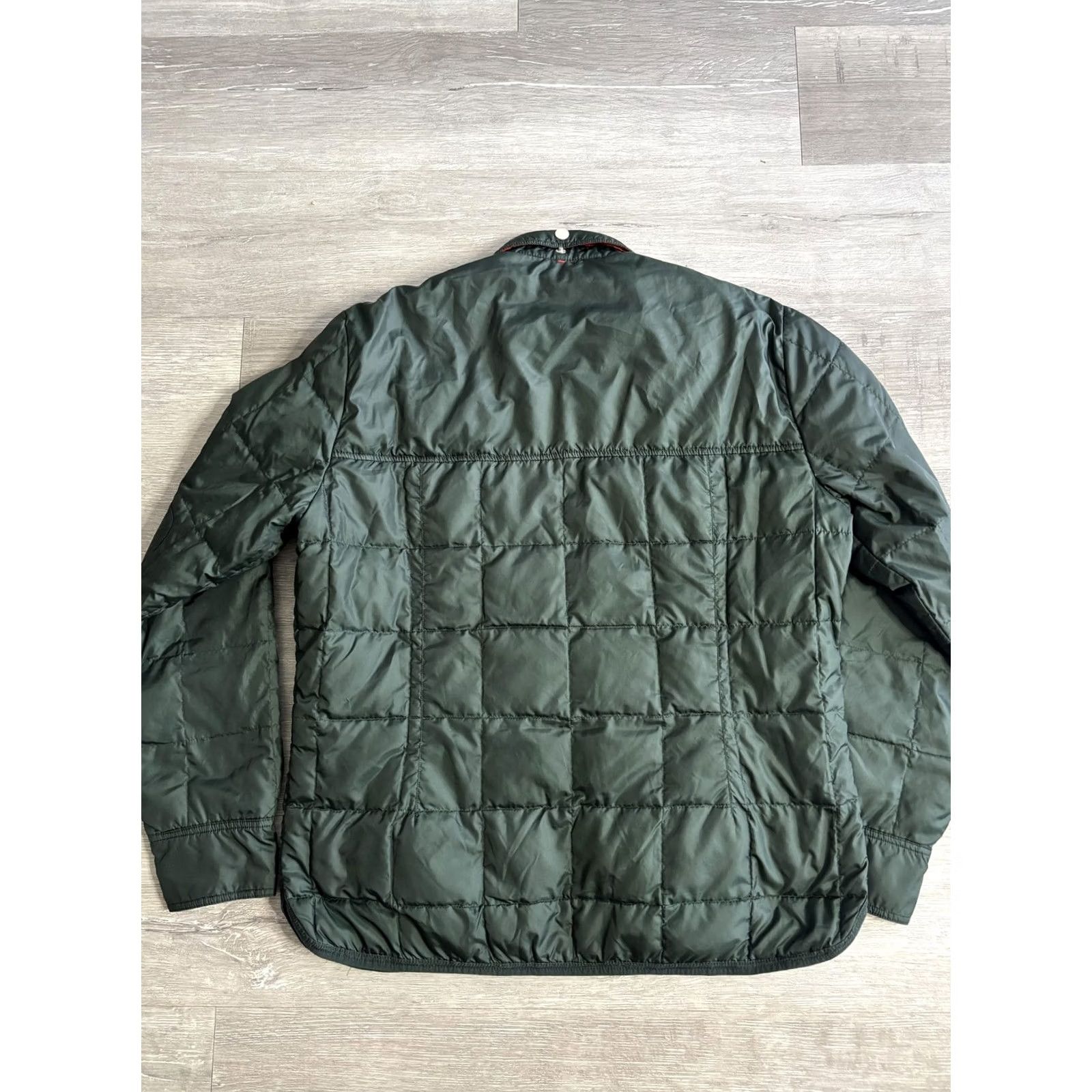 J.Lindeberg J.Lindeberg Jacket Mens XL Green Quilted Shacket Snap Front Padded Lined Size US XL / EU 56 / 4 - 4 Thumbnail