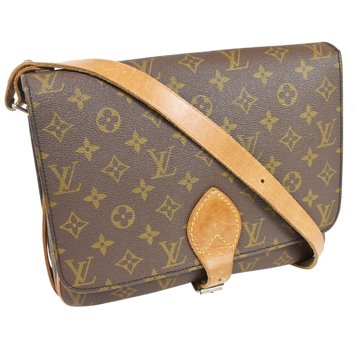 Louis Vuitton LOUIS VUITTON Monogram Saint Cloud MM Shoulder Bag M51243 LV  Auth ar9999