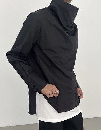 Japanese Brand × Vintage Outdoor cleanfit retro high neck long sleeve shirt Size US XL / EU 56 / 4 - 3 Thumbnail