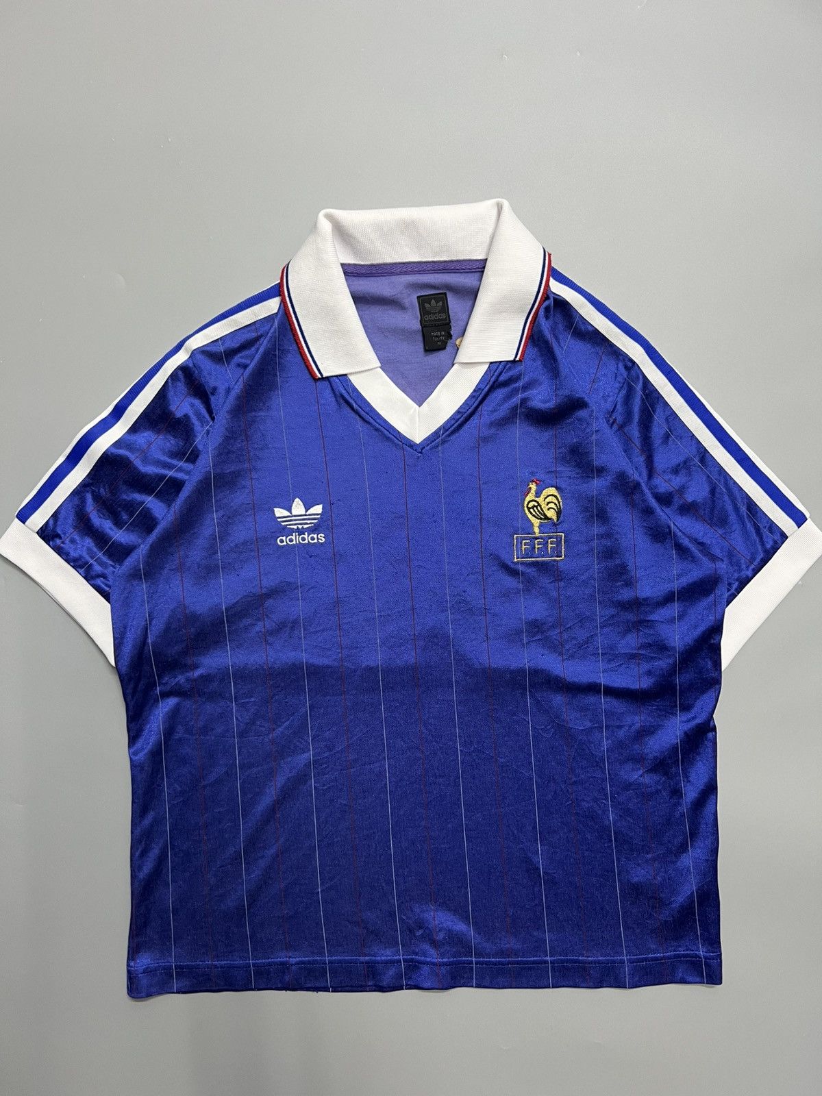 Adidas Vintage 1982 France Jersey Size US M / EU 48-50 / 2 - 1 Thumbnail
