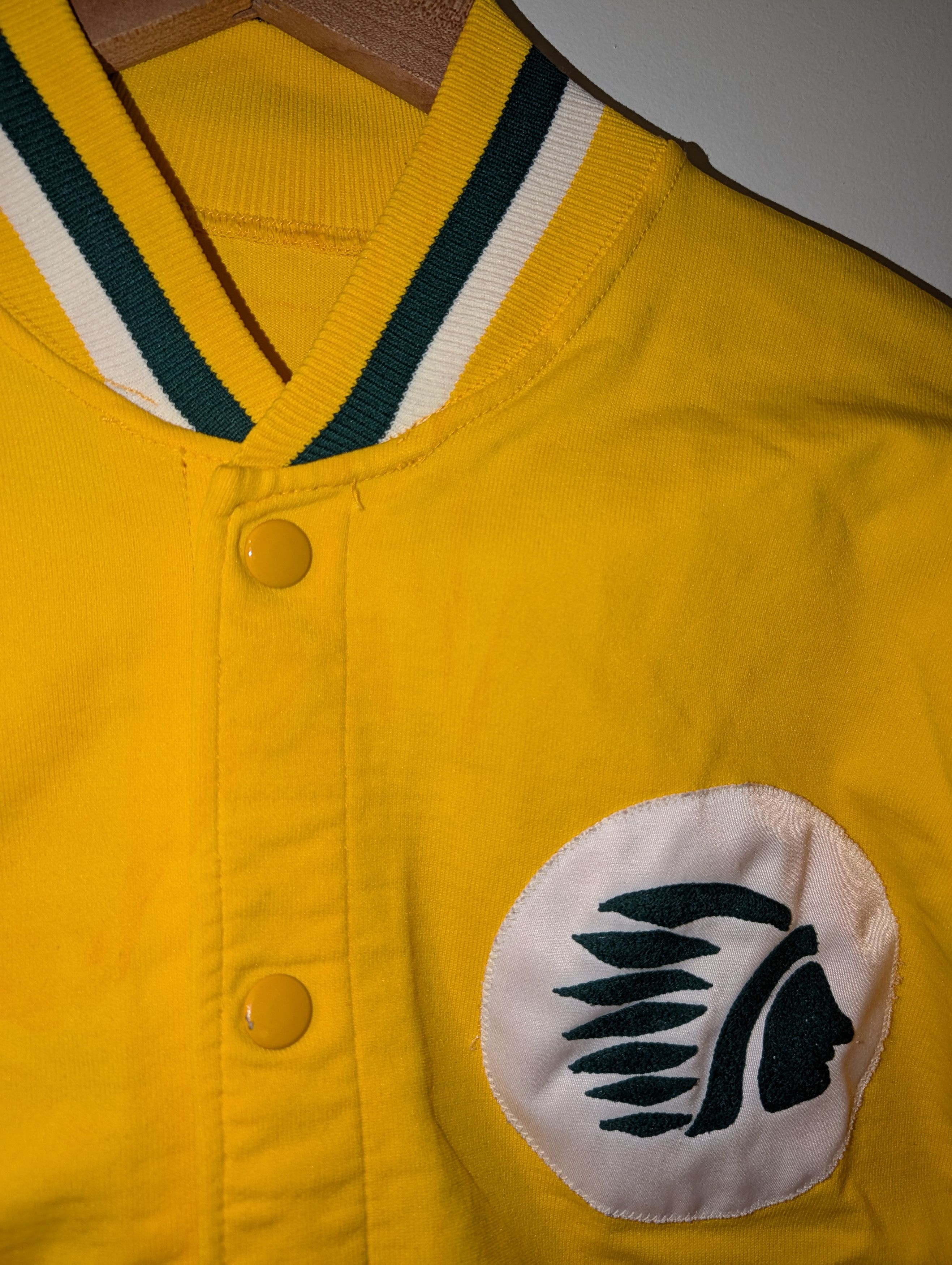 NCAA Vintage 80s Siena University Medalist Sand Knit Jacket Size US L / EU 52-54 / 3 - 9 Thumbnail