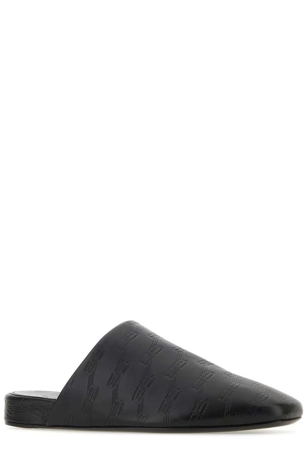 Balenciaga Leather Monogram Mules in black Size US 9 / EU 42 - 1 Thumbnail