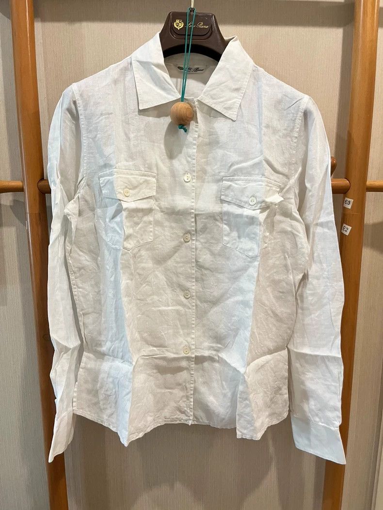Loro Piana Loro Piana Linen White Shirt - dmc Size US M / EU 48-50 / 2 - 1 Thumbnail
