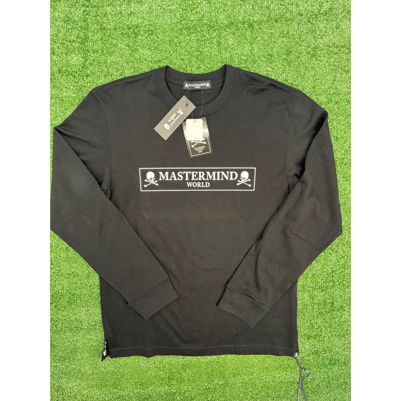 Mastermind Japan Mastermind World Boxed Logo L/S Black Shirt Size Medium Size M / US 6-8 / IT 42-44 - 3 Thumbnail