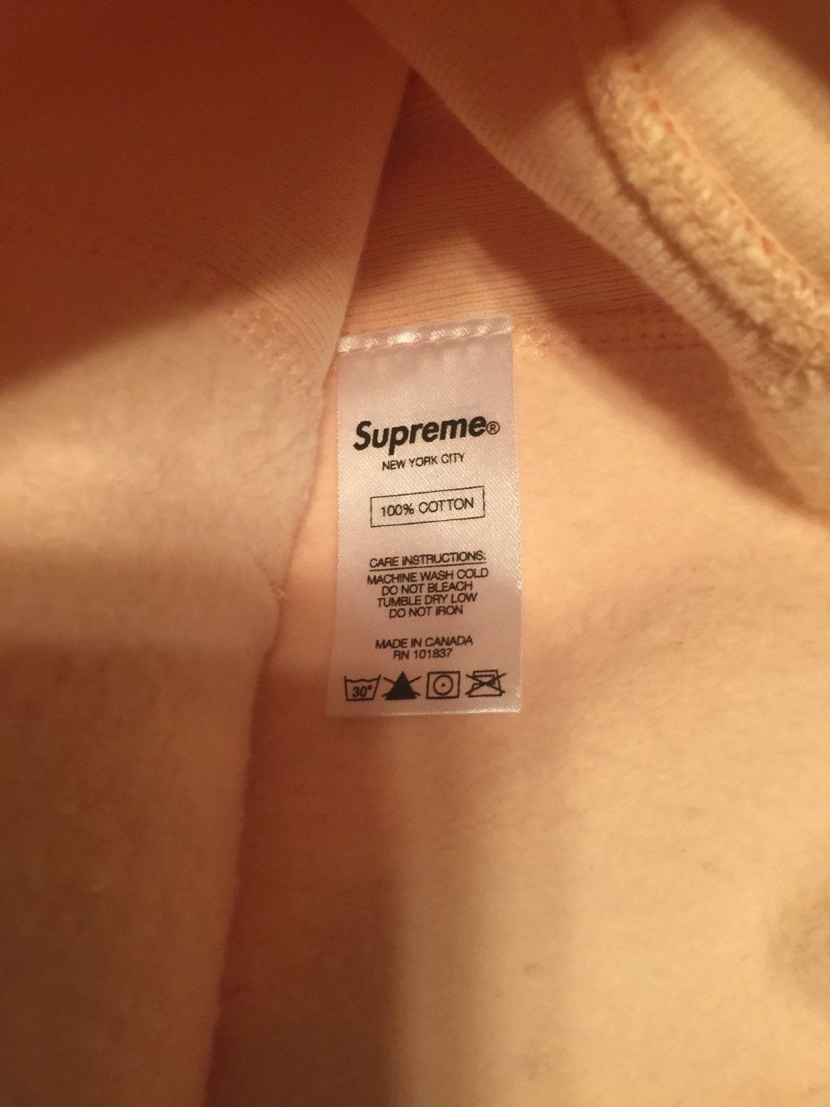 Supreme Supreme FW16 Box Logo Hooded Sweatshirt Peach Size US M / EU 48-50 / 2 - 3 Thumbnail
