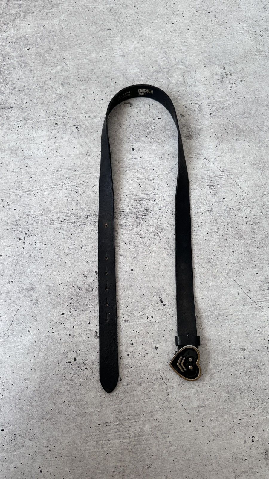 Love Moschino LOVE MOSCHINO Leather Belt 95 Heart Smiley Face Buckle Italy Size ONE SIZE - 9 Thumbnail