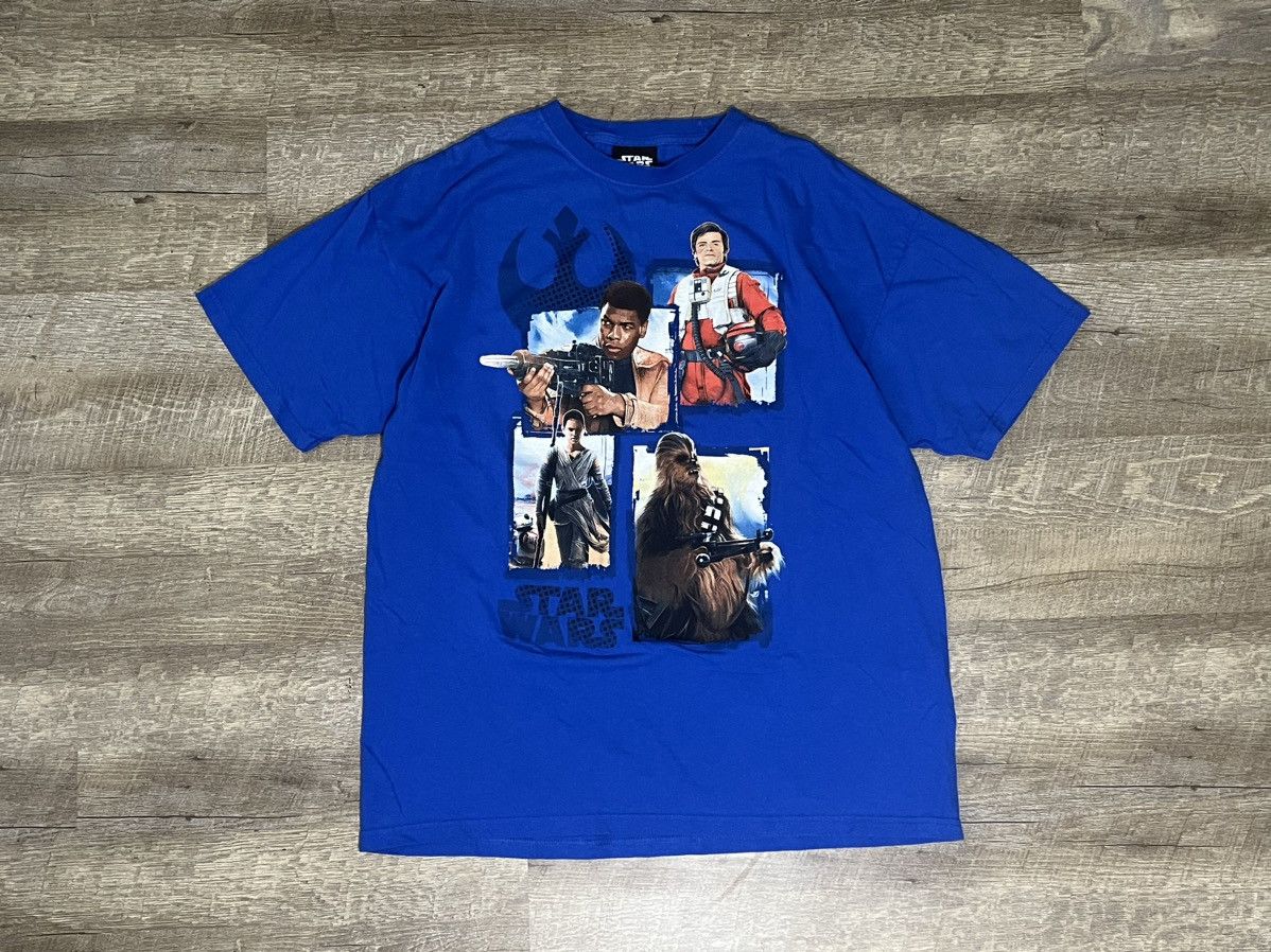 Star Wars × Vintage Star Wars T Shirt Promo Tee Lucasfilm Short Sleeve Blue Size US XL / EU 56 / 4 - 1 Thumbnail
