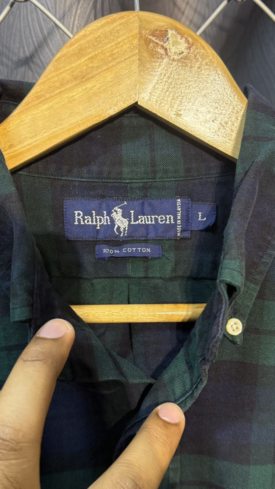 Polo Ralph Lauren VINTAGE POLO RALPH LAUREN PLAID SHIRT Size US XL / EU 56 / 4 - 5 Thumbnail