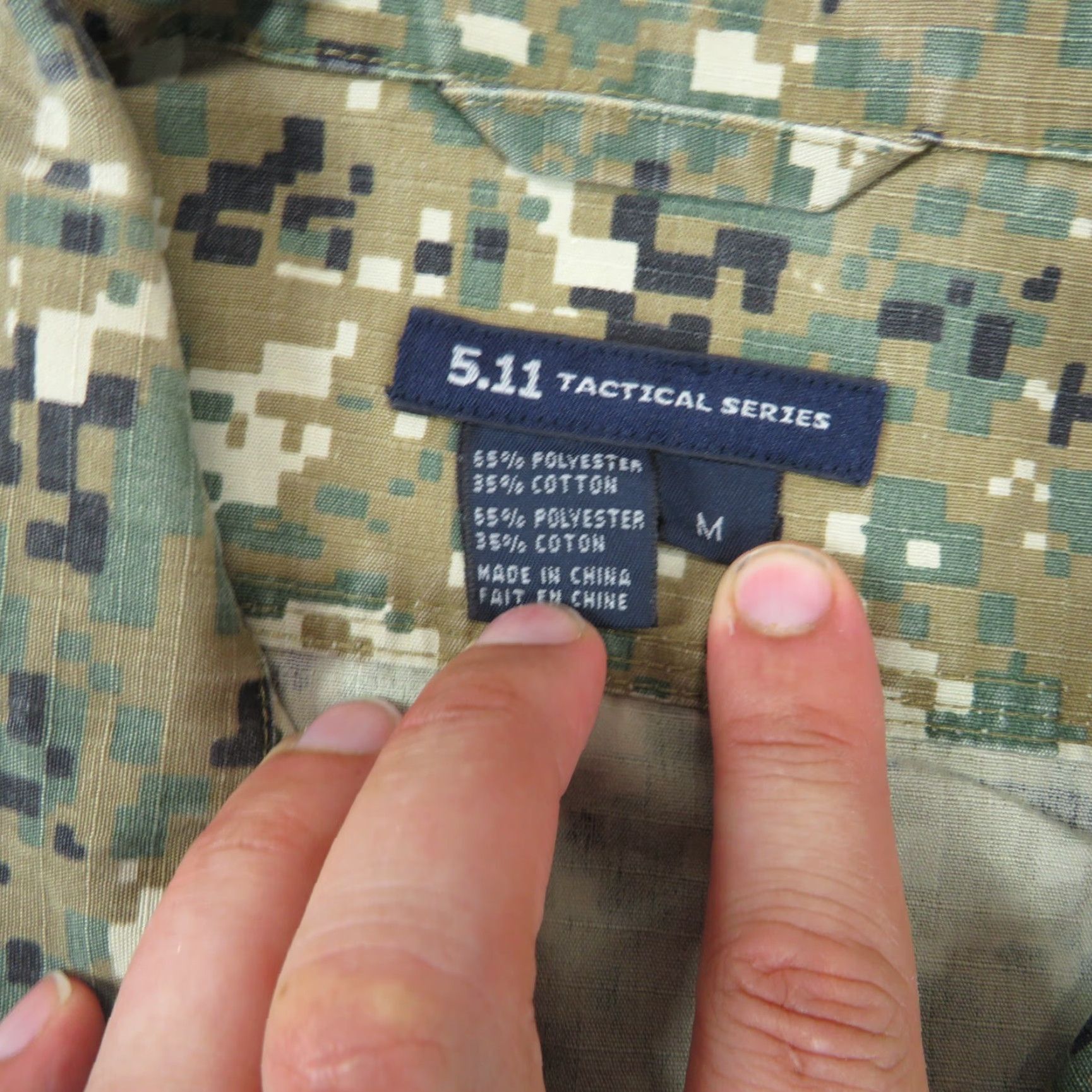 Vintage 5.11 Tactical Jacket Mens Medium Digital Camo Shacket TDU Button Shirt Military Shirt Jacket Camouflage Military USA Outdoors Outdoor Mens Size US M / EU 48-50 / 2 - 5 Thumbnail