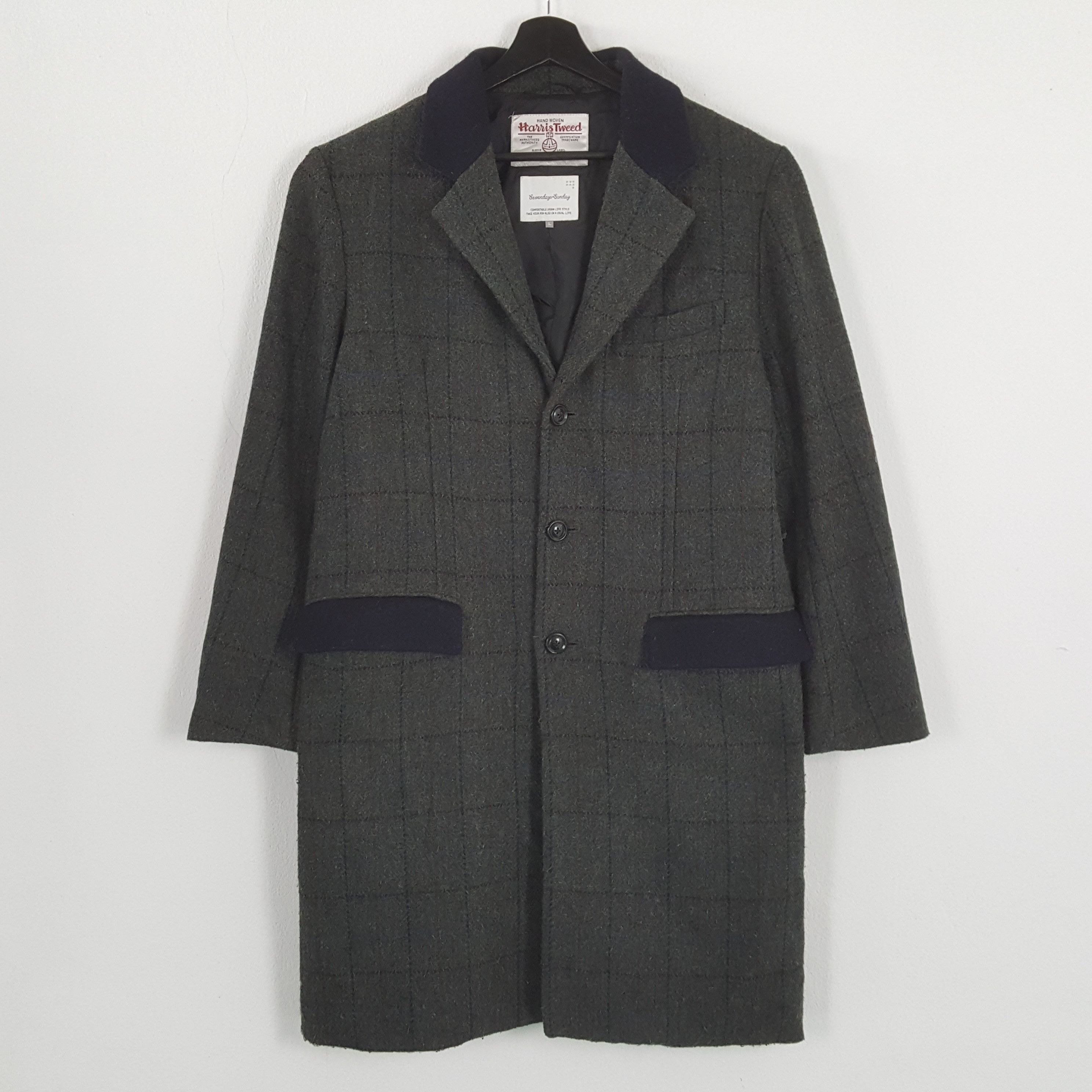 Harris Tweed × Vintage HARRIS TWEED Fashion Brand Casual Style Jacket Size US M / EU 48-50 / 2 - 1 Thumbnail